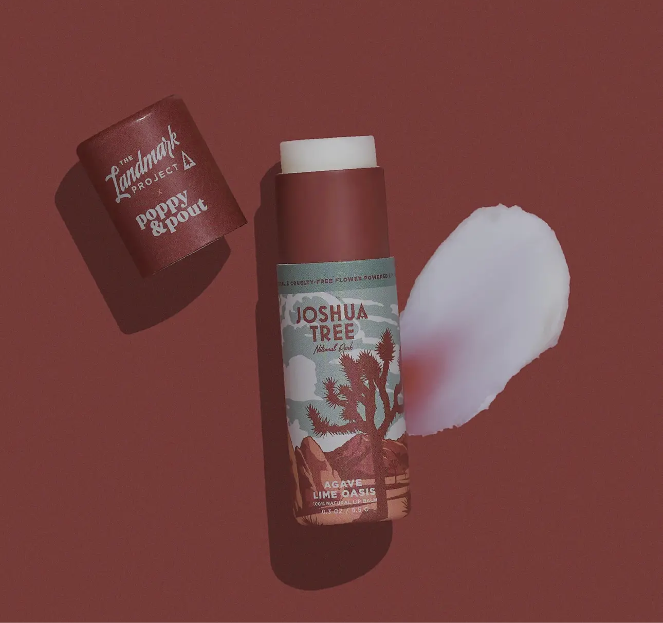 Poppy & Pout Lip Balm: Joshua Tree Agave Lime