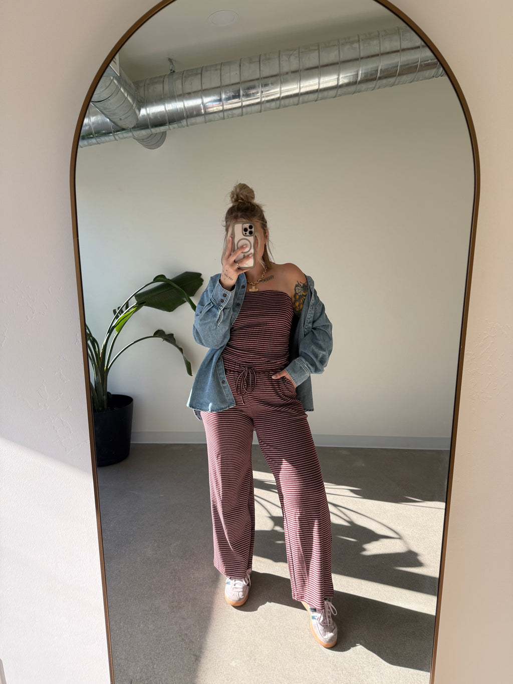 Travel Day Striped Set