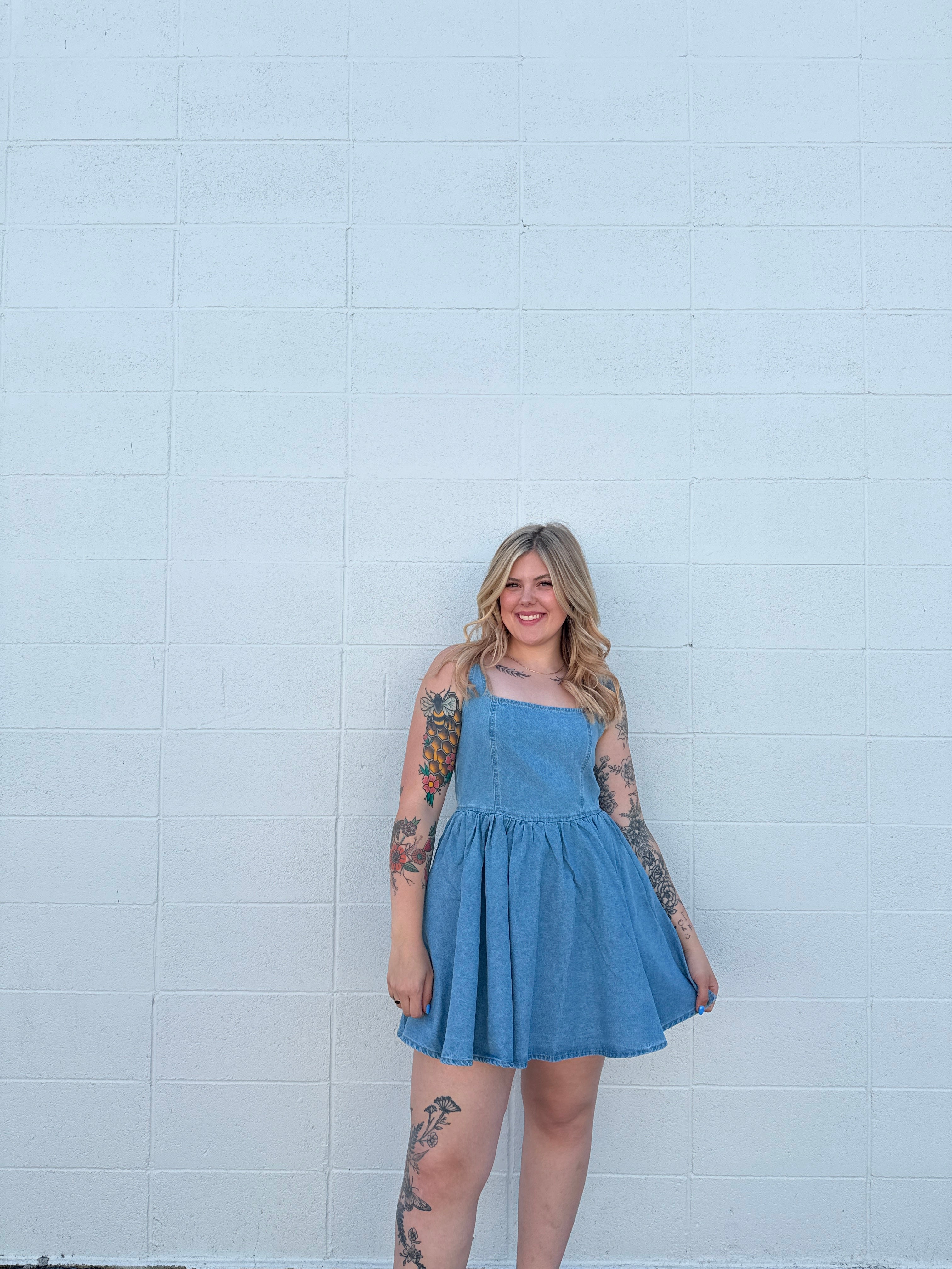 Concert Nights Denim Mini Dress