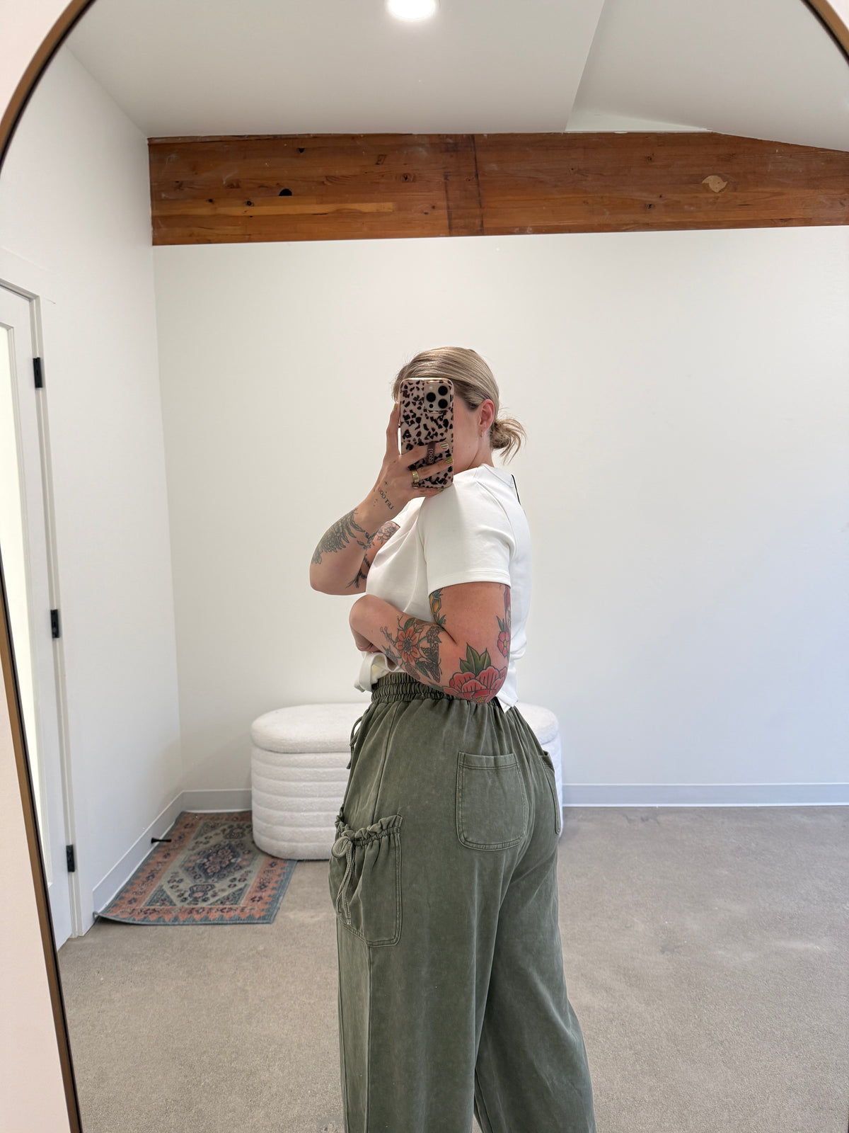 Olive Jogger Mineral Pants