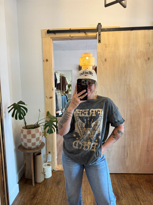 Free Bird Mineral Washed Graphic Tee