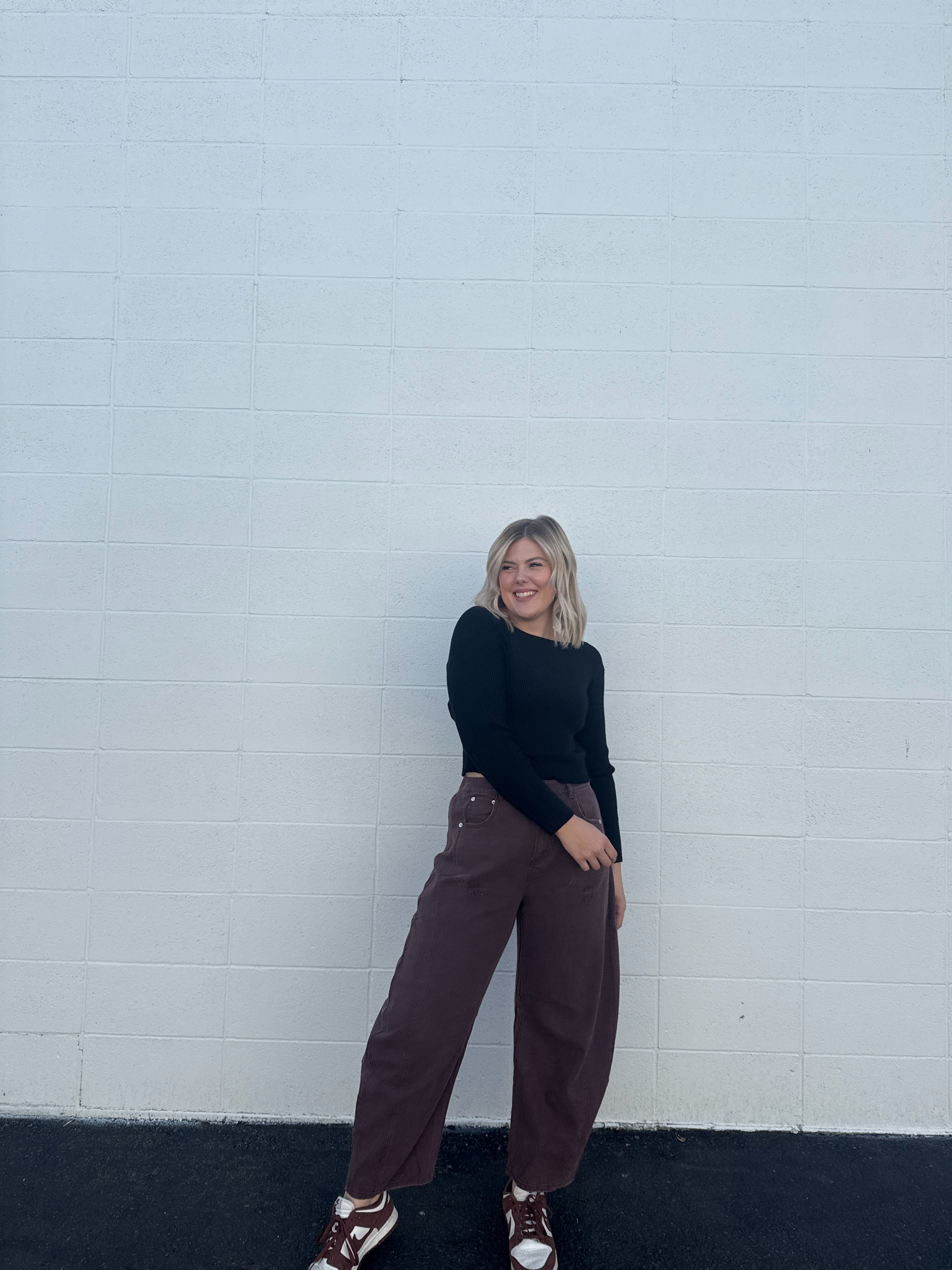 Wine Barrel Denim Pants