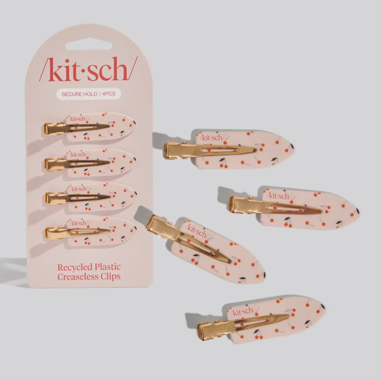 Kitsch Creasless Clip Set - Cherry Print