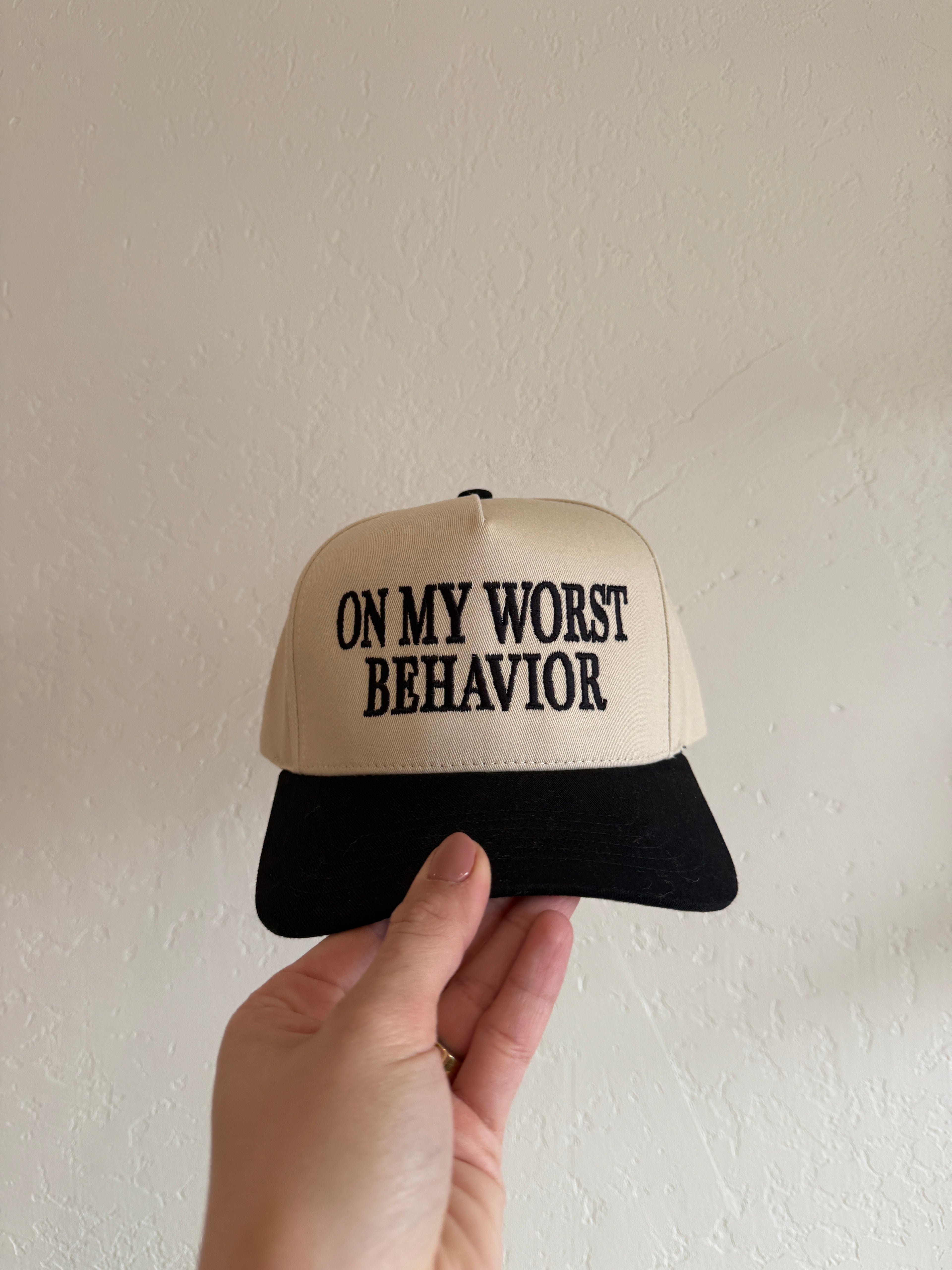 On My Worst Behavior Hat