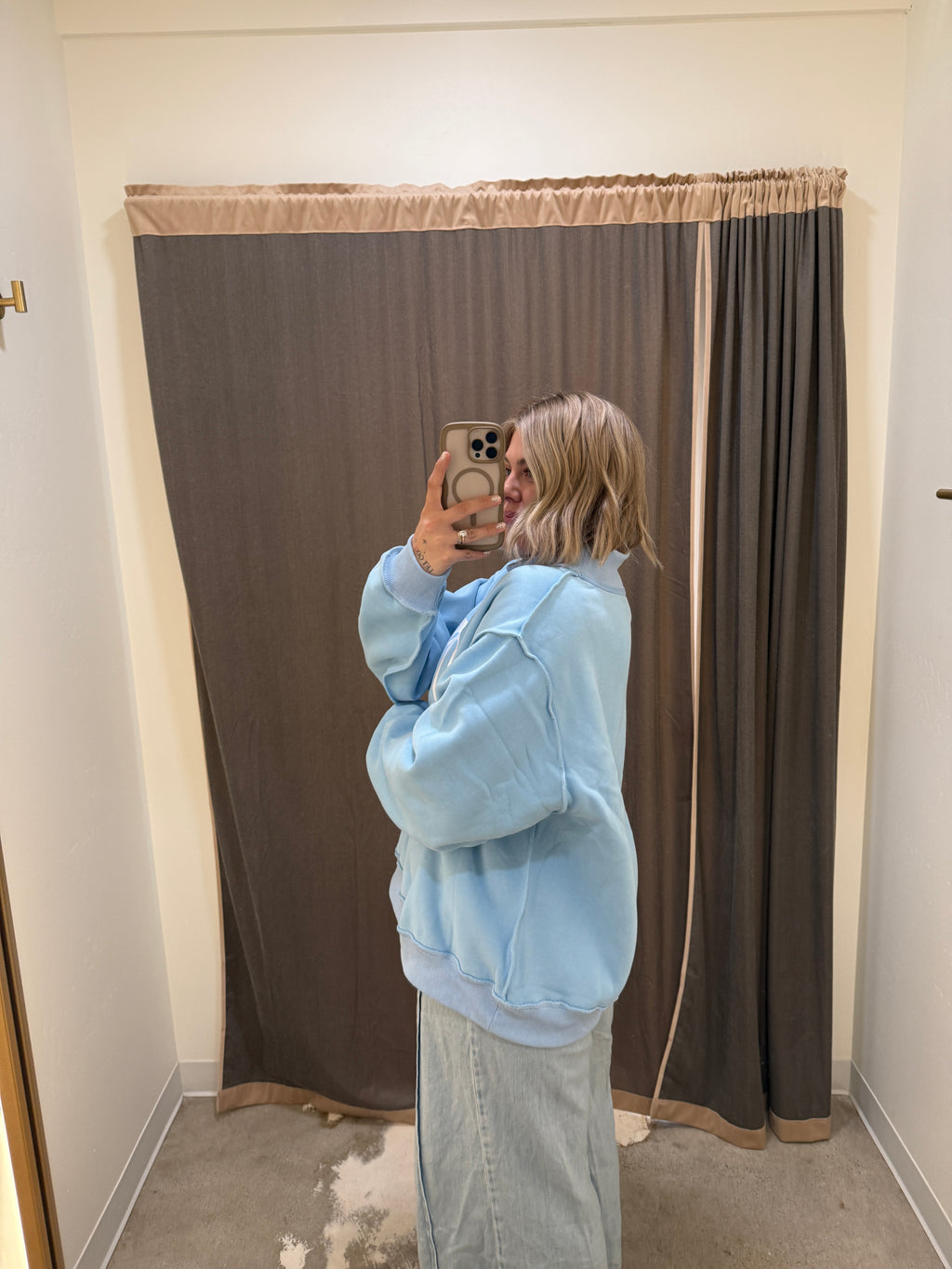 Mother Mock Neck - Sky Blue