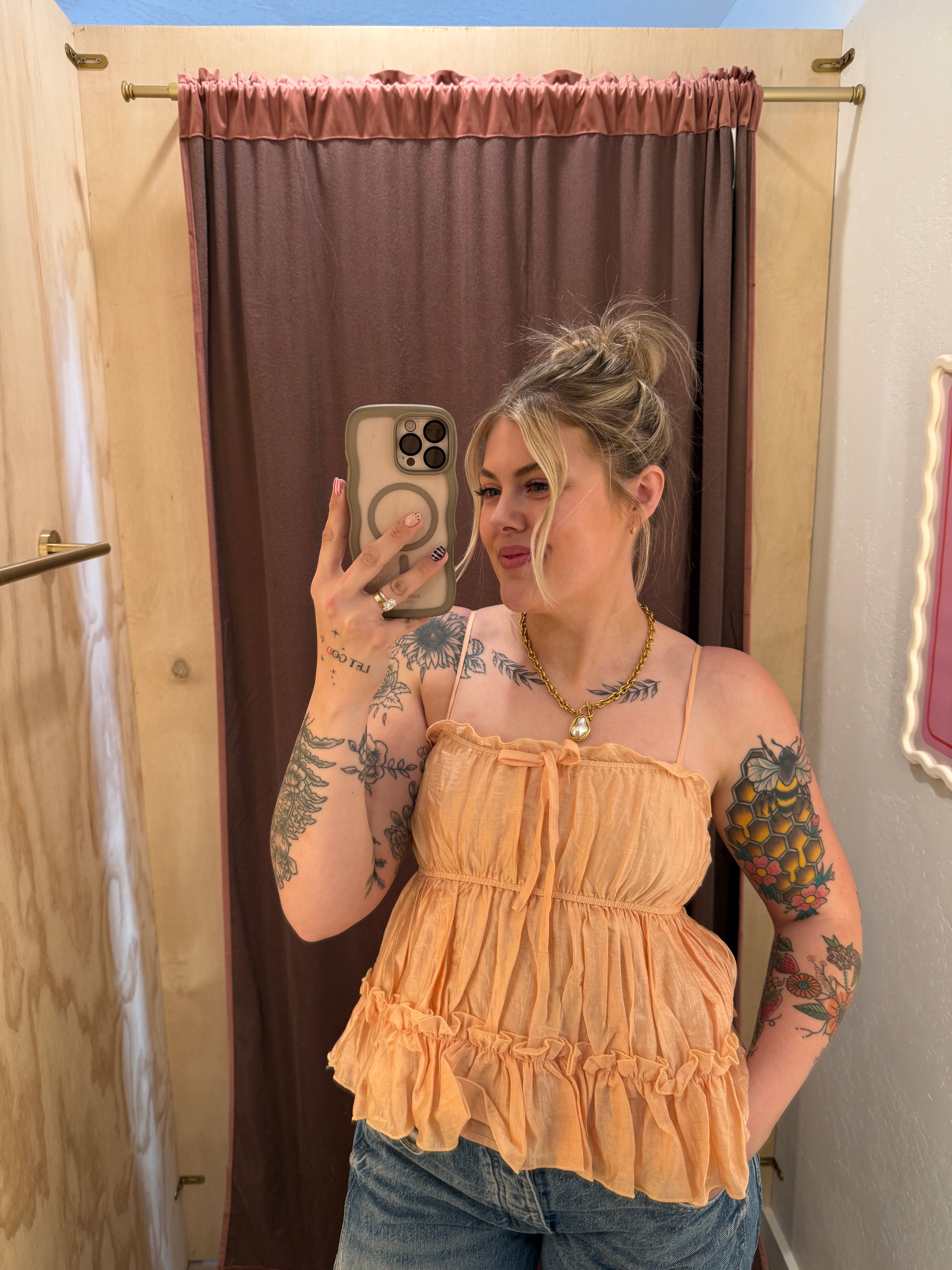 Peachy Keen Ruffle Tank