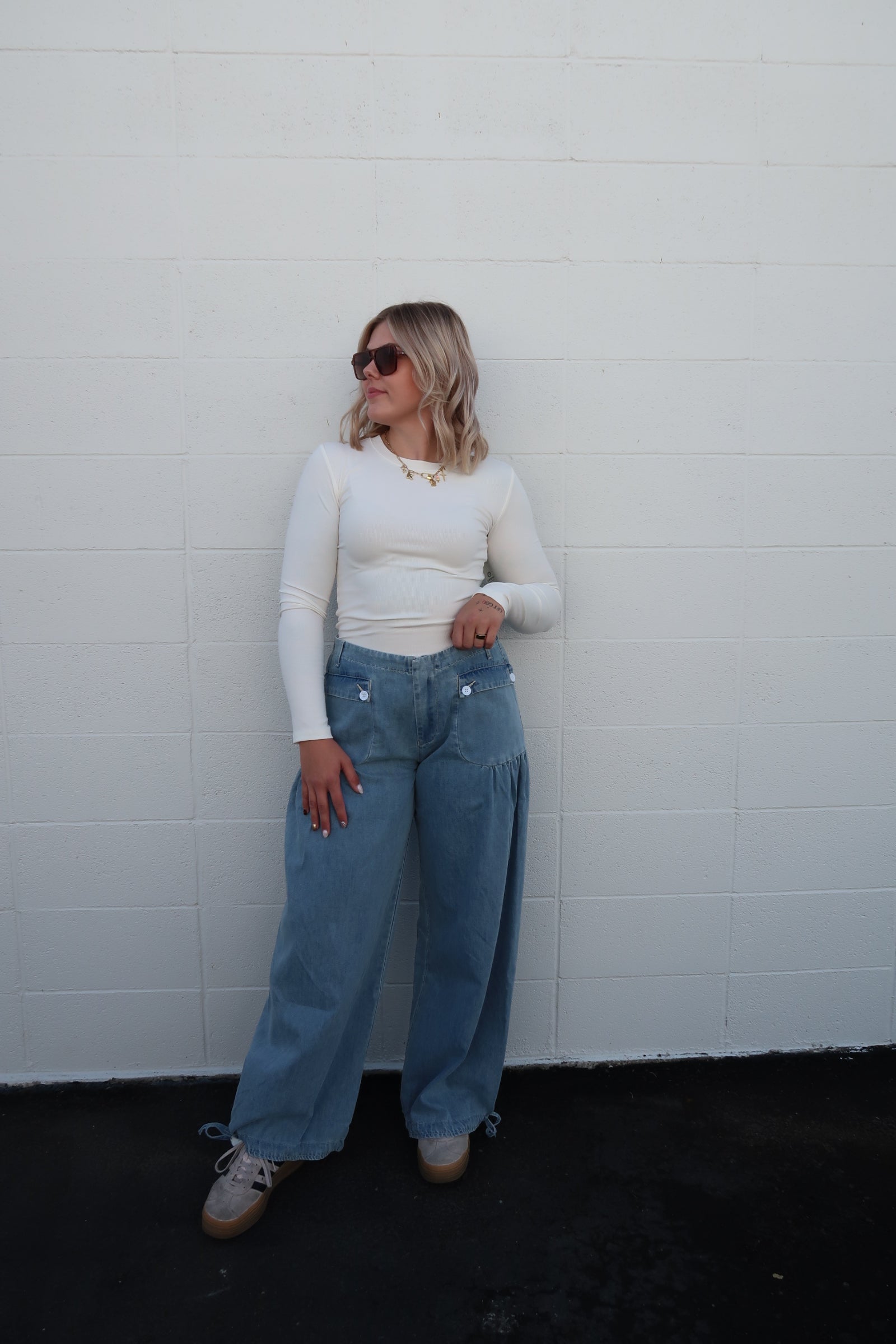 Ribbed Long Sleeve Tee (multiple colors)