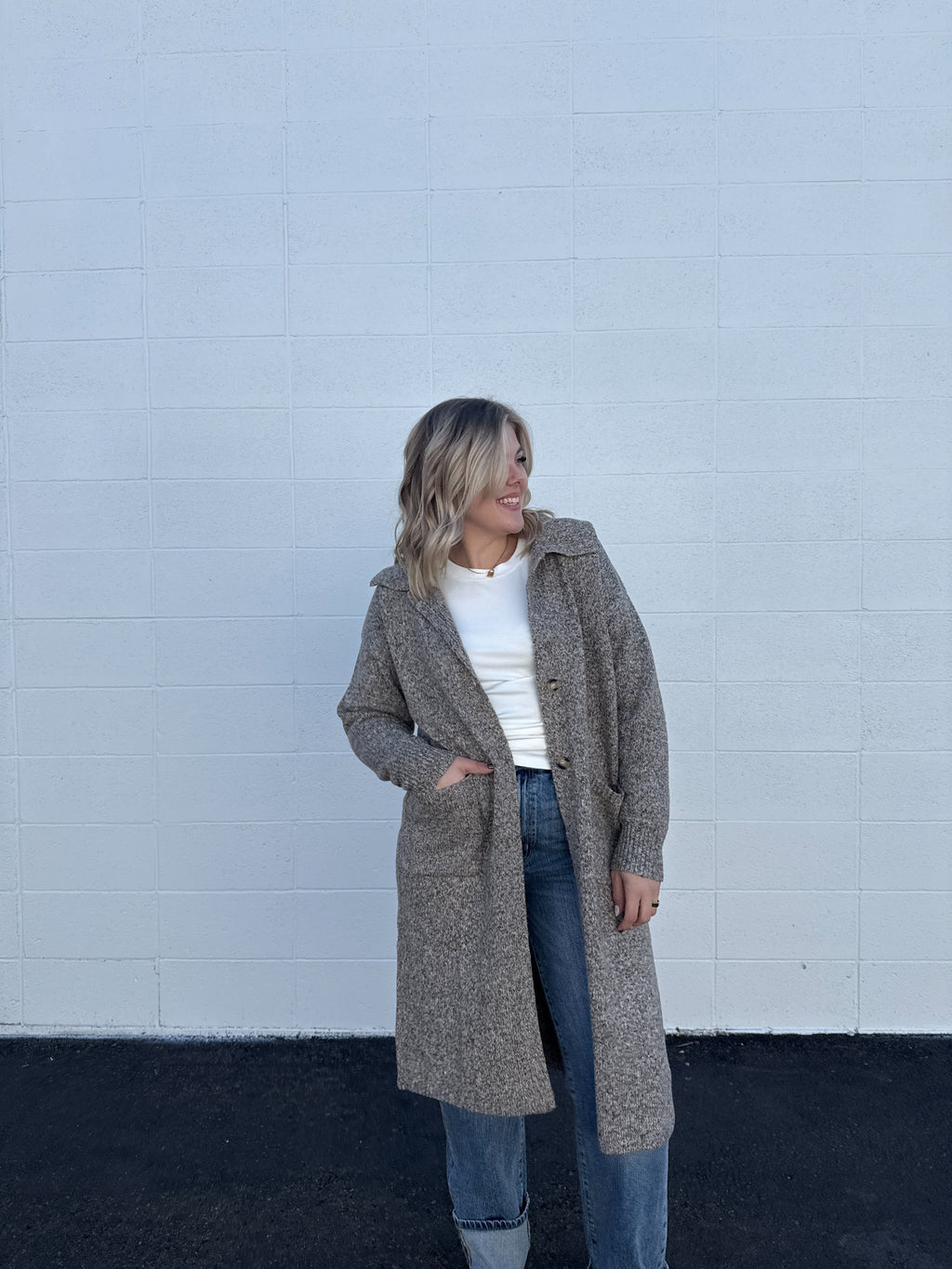 Kinsley Collar Maxi Cardigan