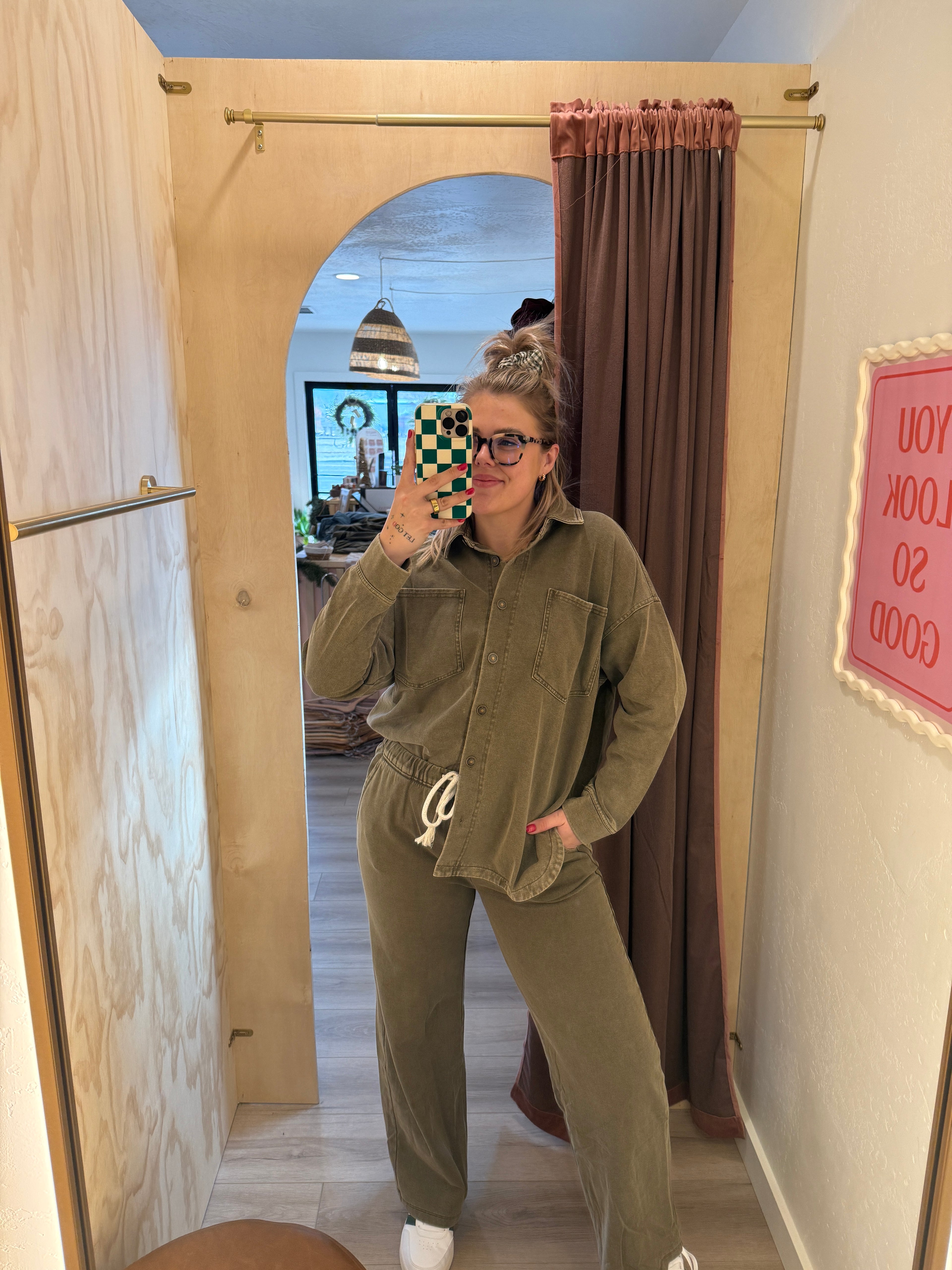 Knit Denim Lounge Pants (Multiple colors)