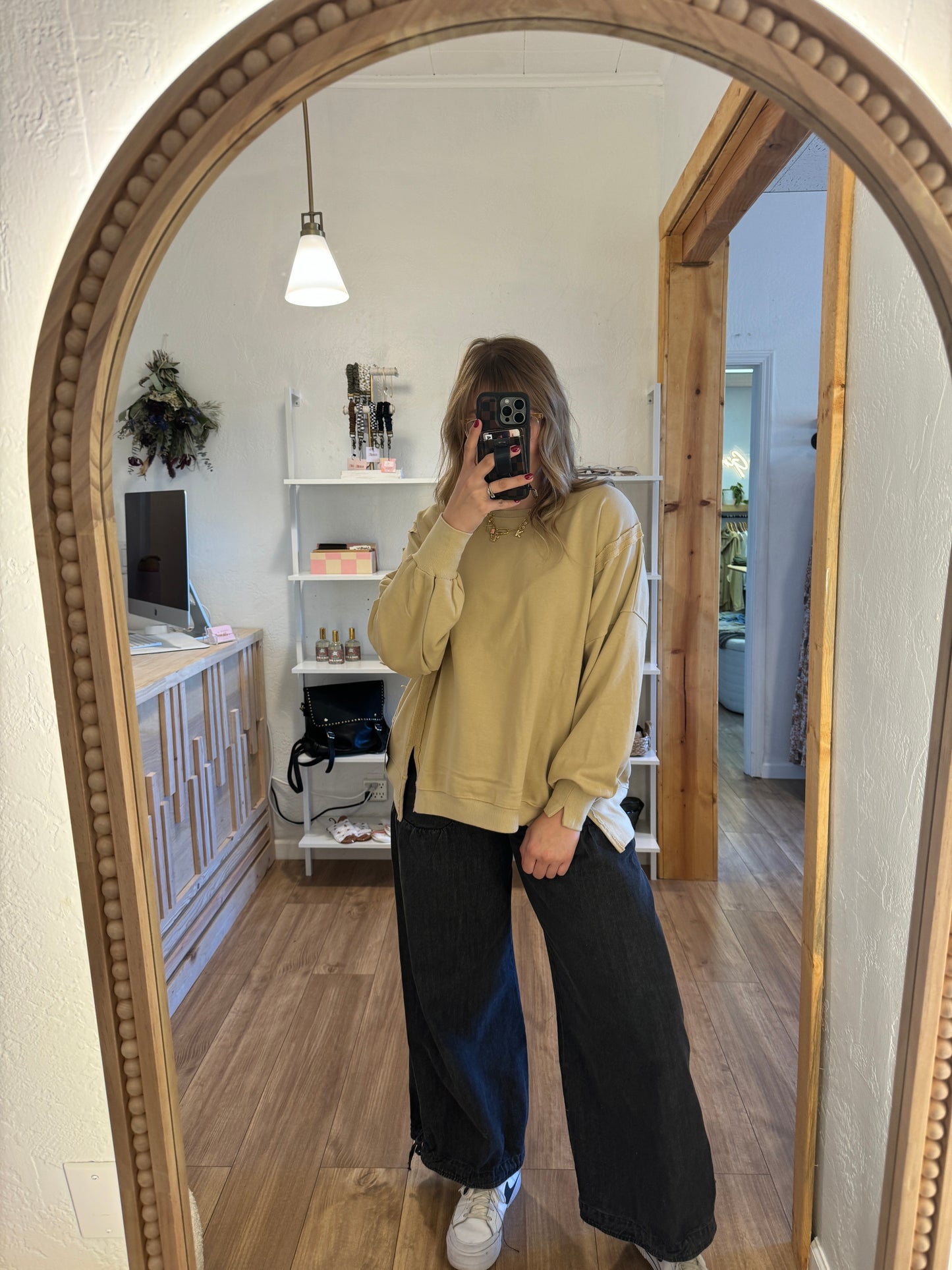 Very Demure Raw Hem Crewnecks (Multiple Colors)