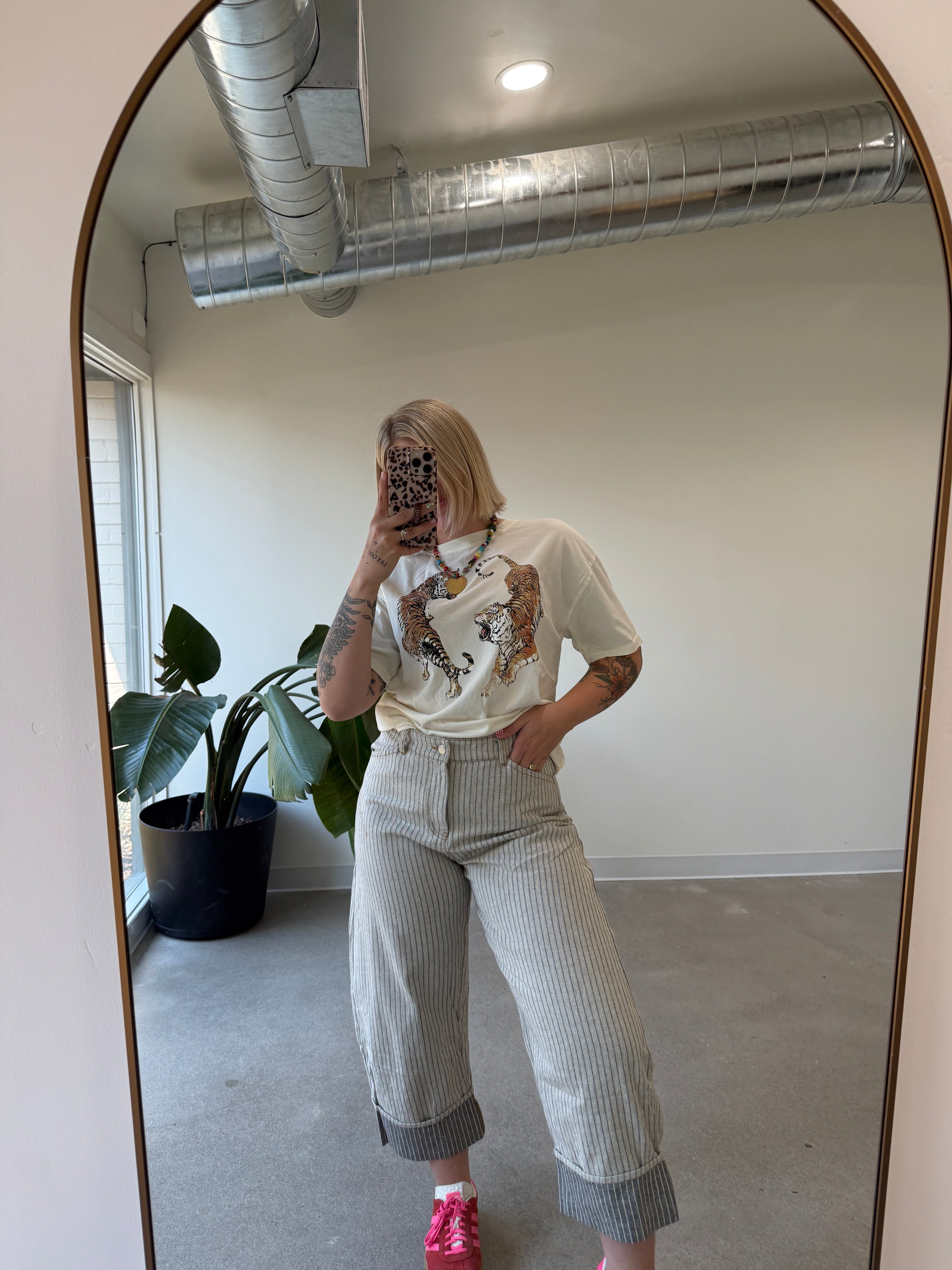 The Striped Barrel Carpenter Culottes Pants