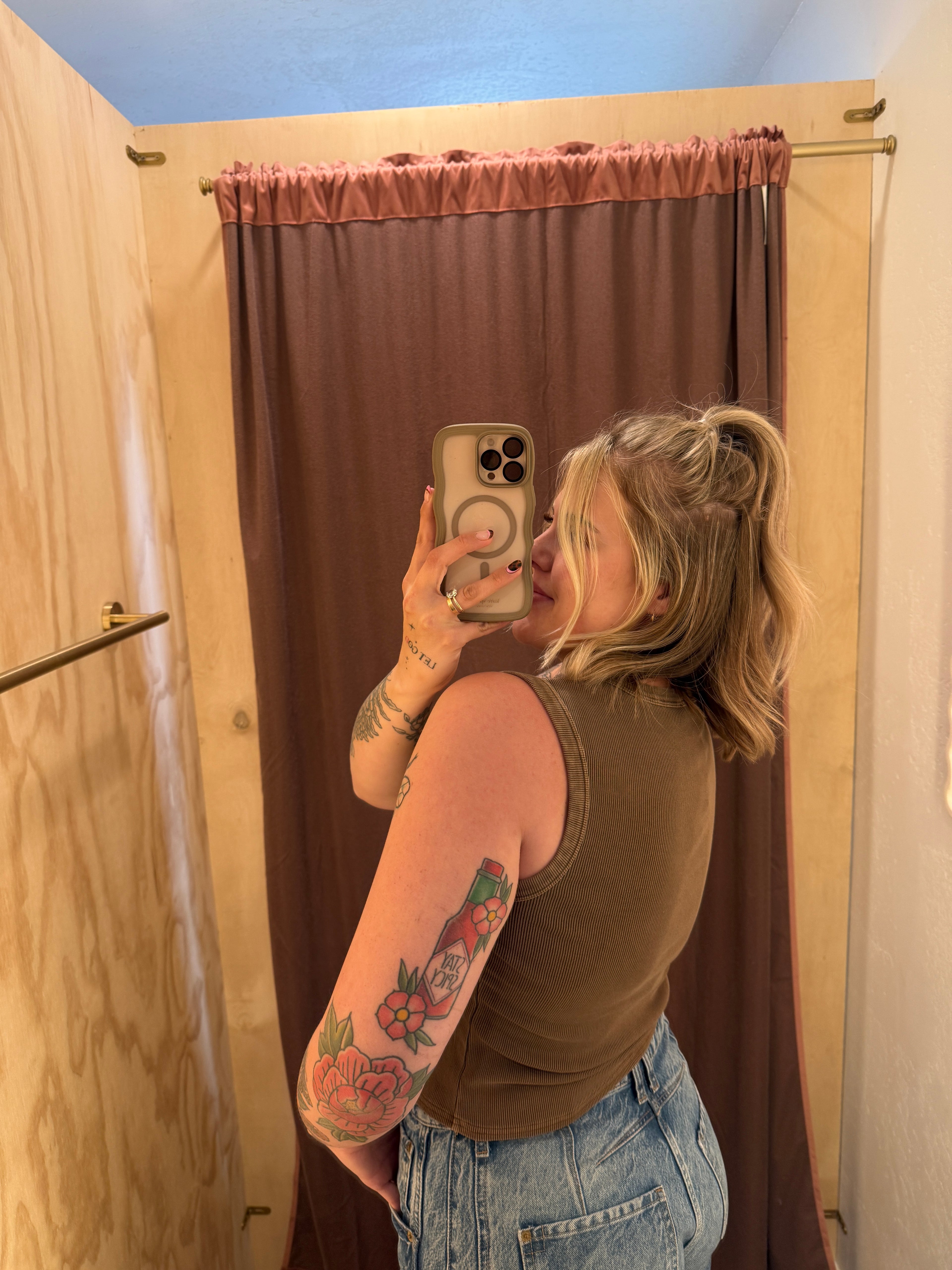 Button Down Ribbed Tanks (multiple colors)