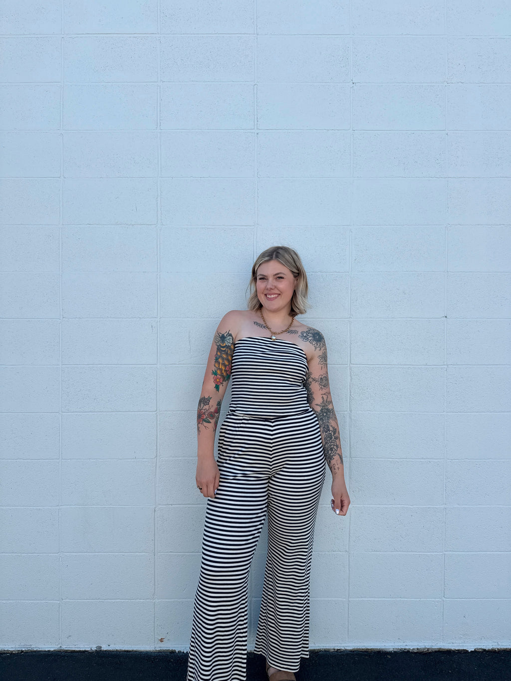 Coastline Striped Navy Set