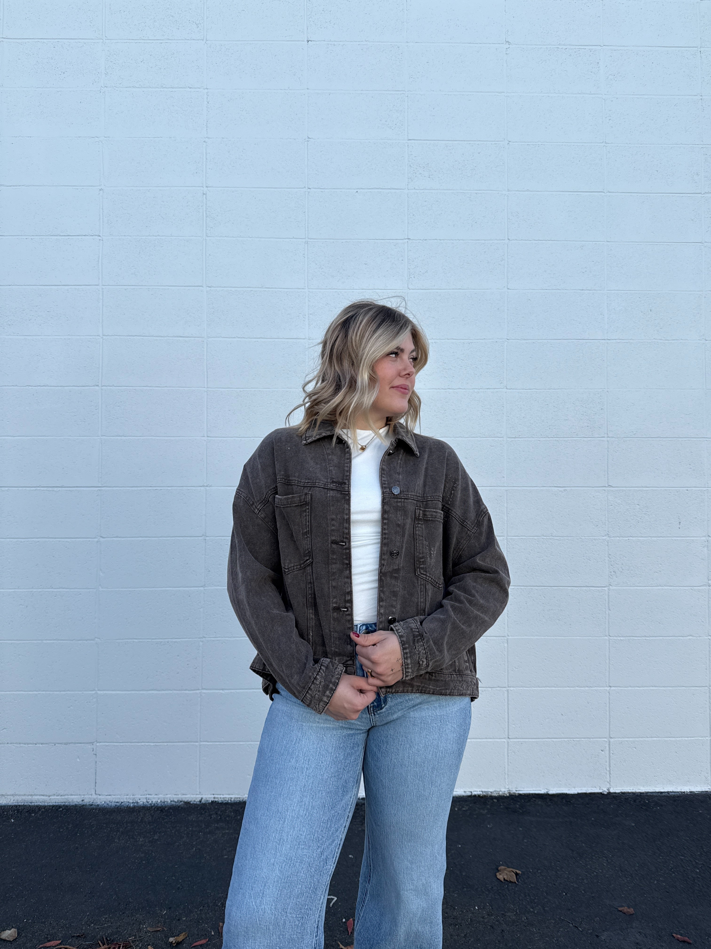 Coffee Bean Denim Jacket