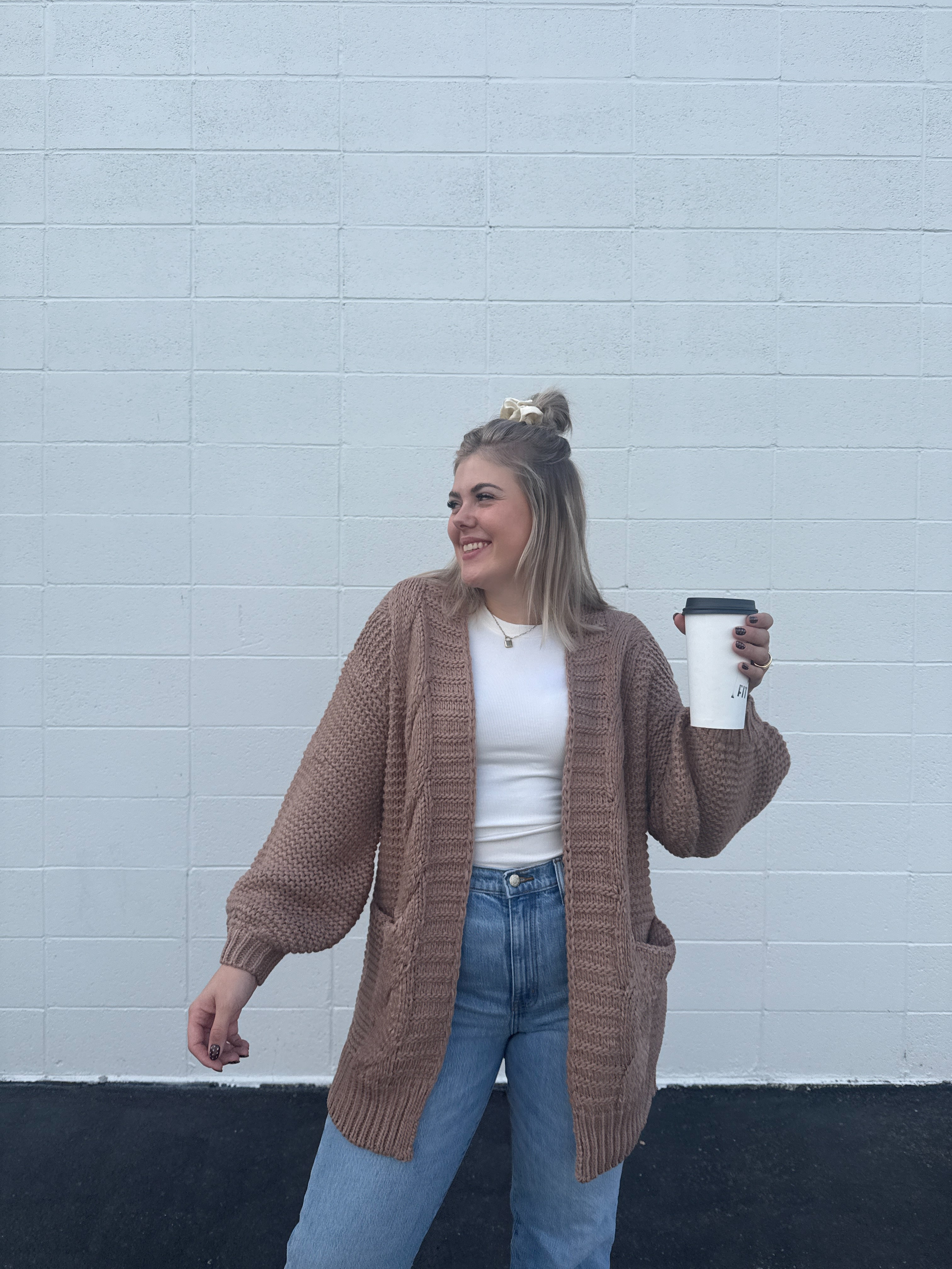 Cozy Days Ahead Cardigan - Mauve