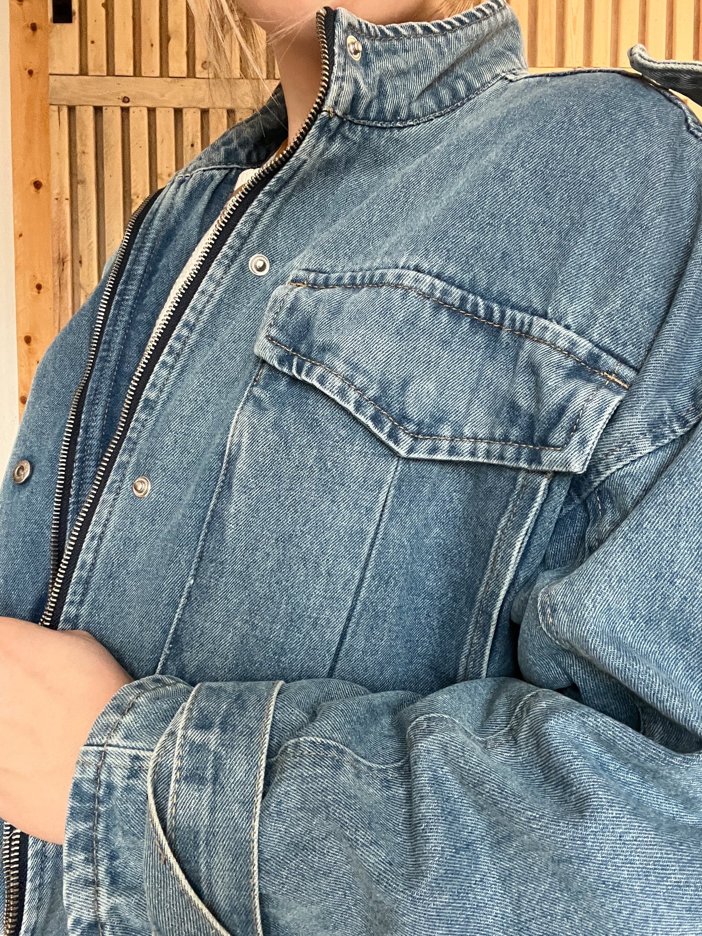 Denim Bomber Jacket