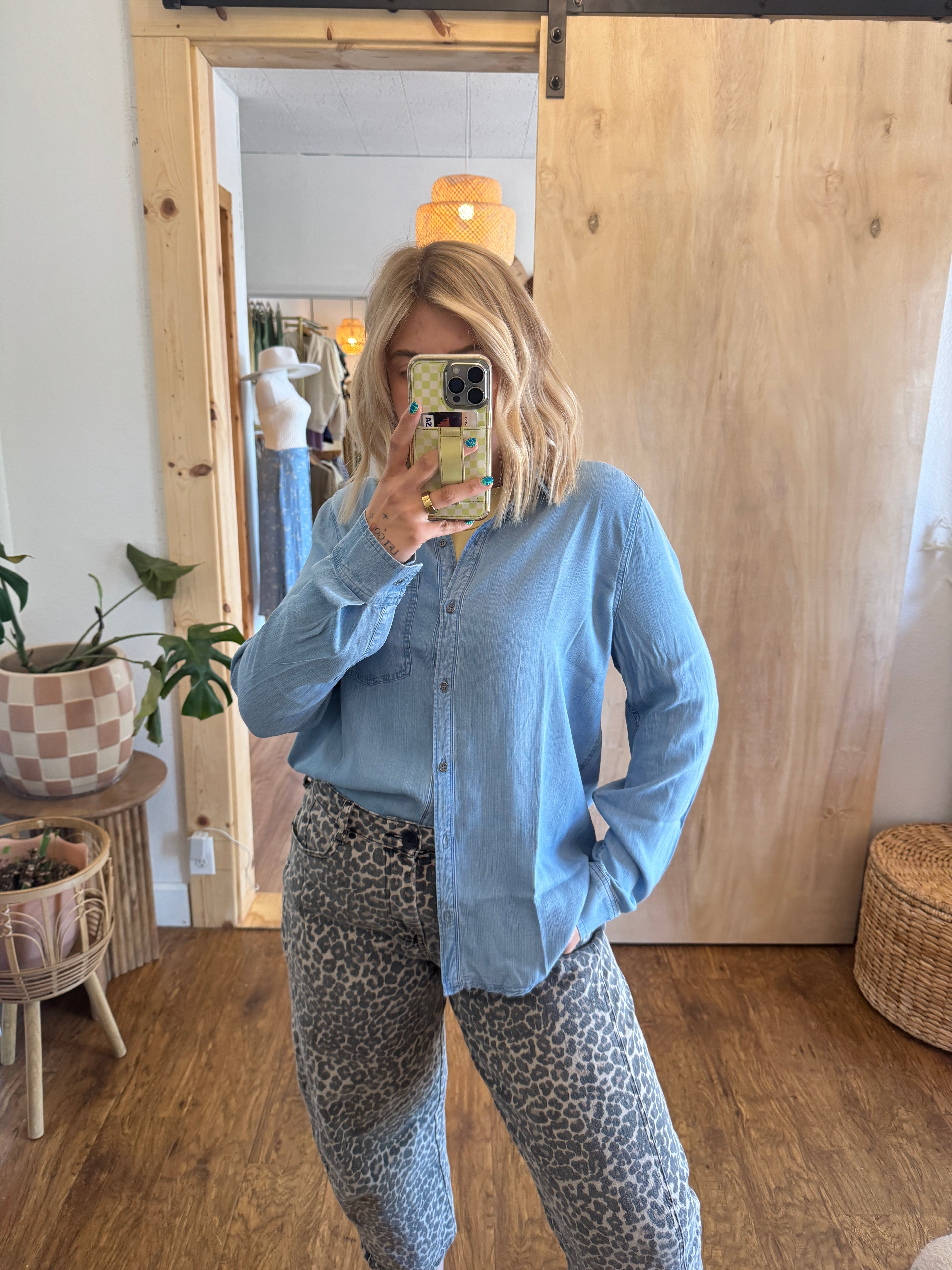 Tencel Denim Button Down