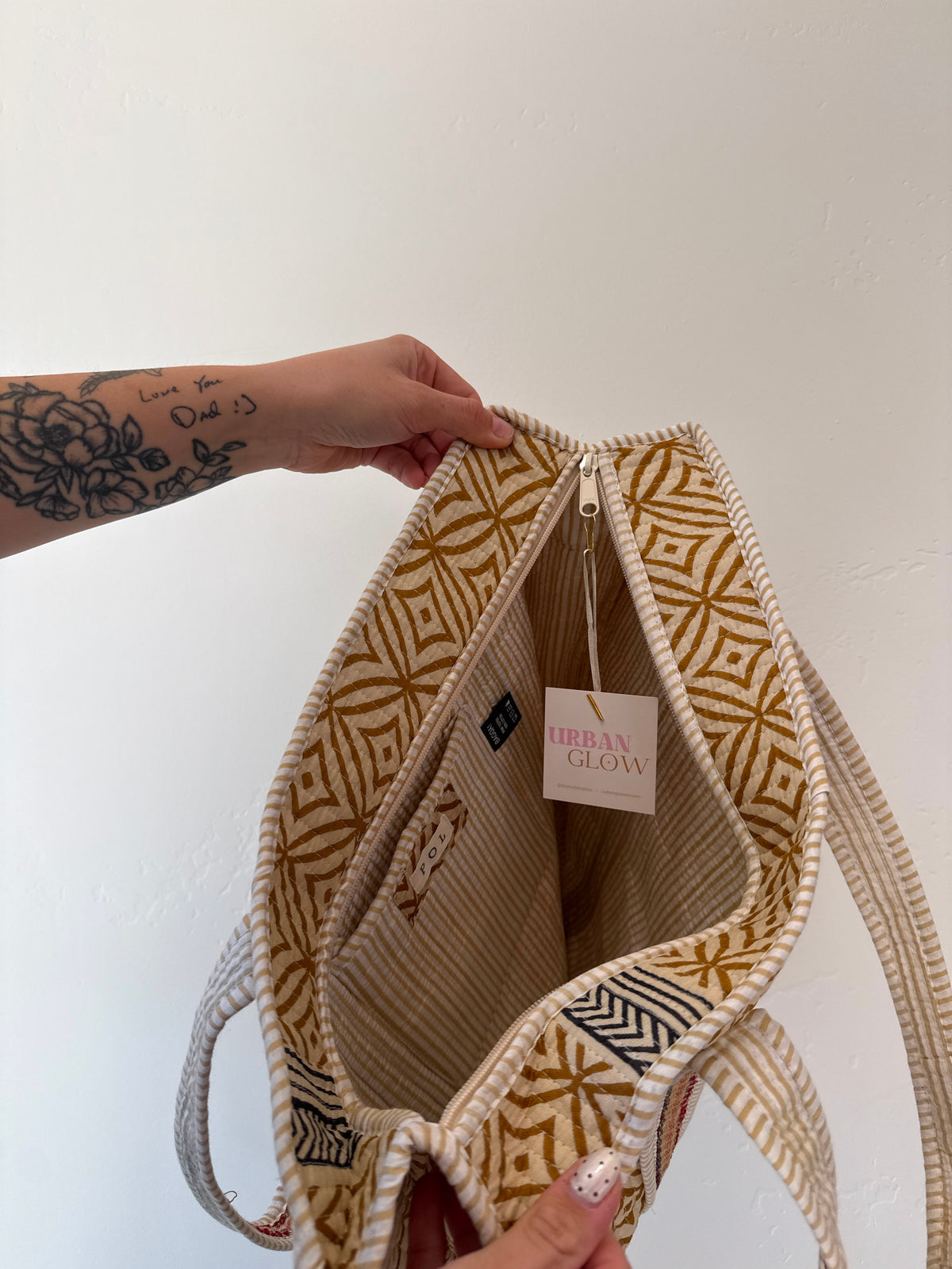 Quilted Tote Bag