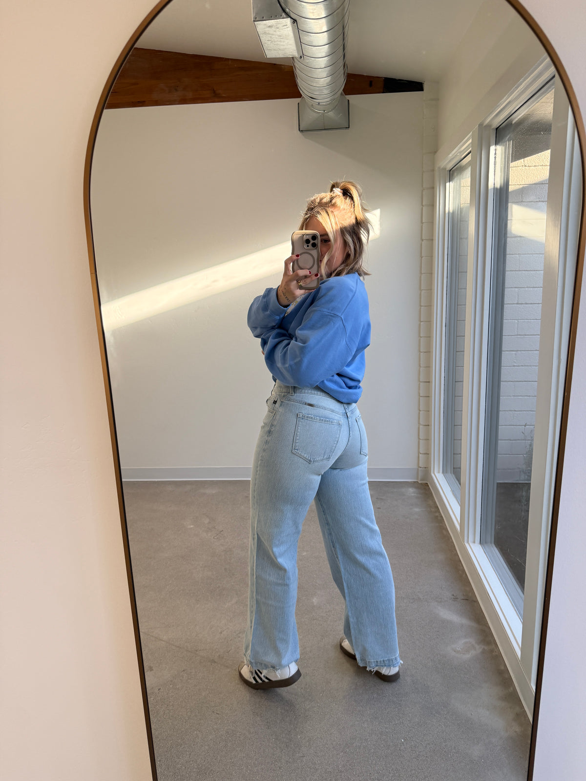 High Rise Wide Leg Jean
