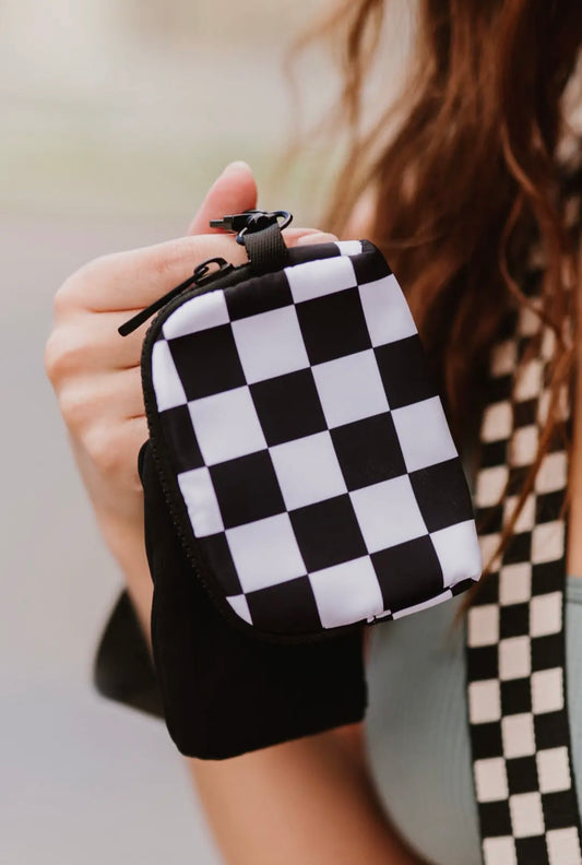 Checker Wristlet Combo