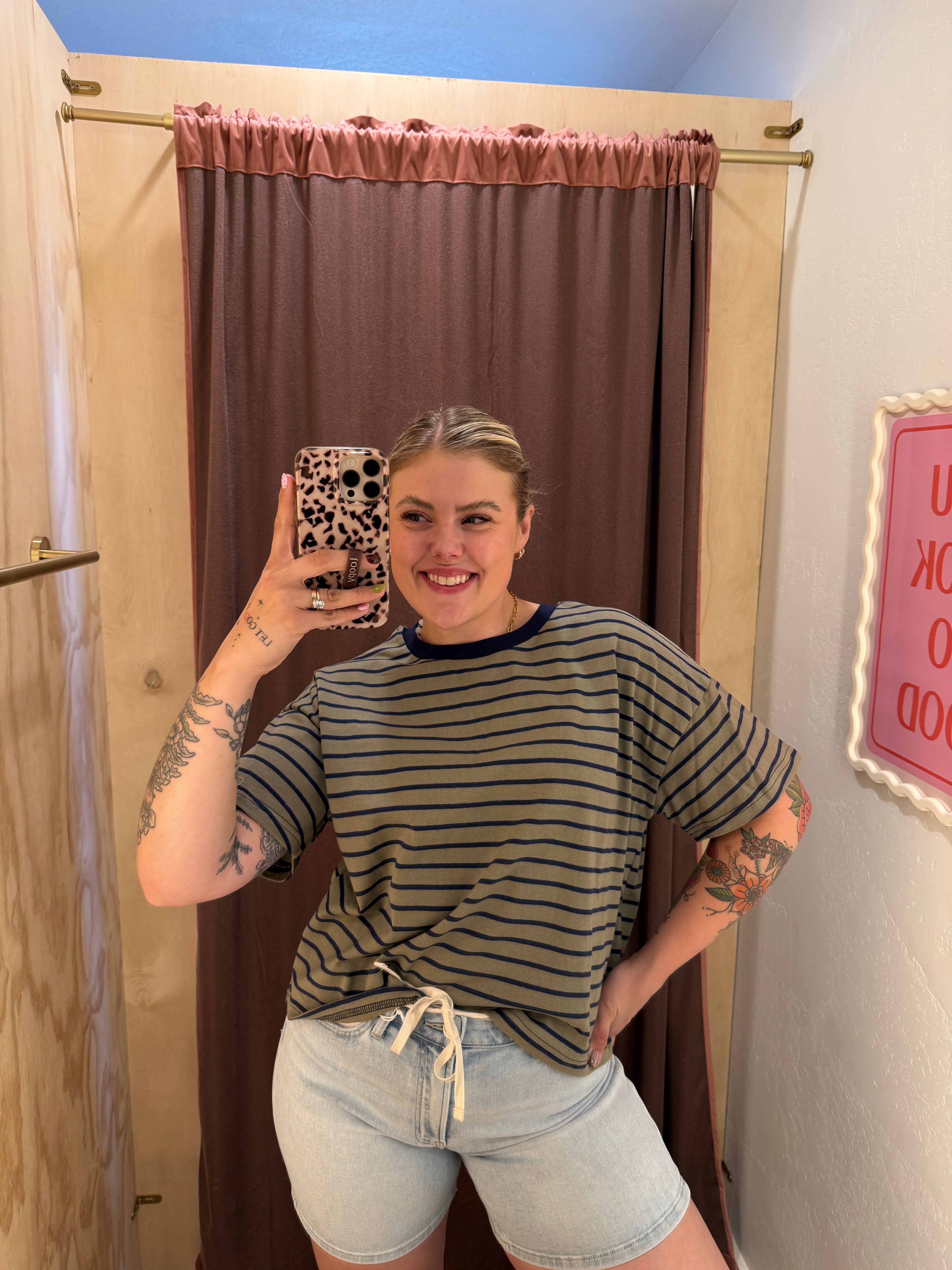 On the Daily Striped Cotton Tees (Multiple Colors)