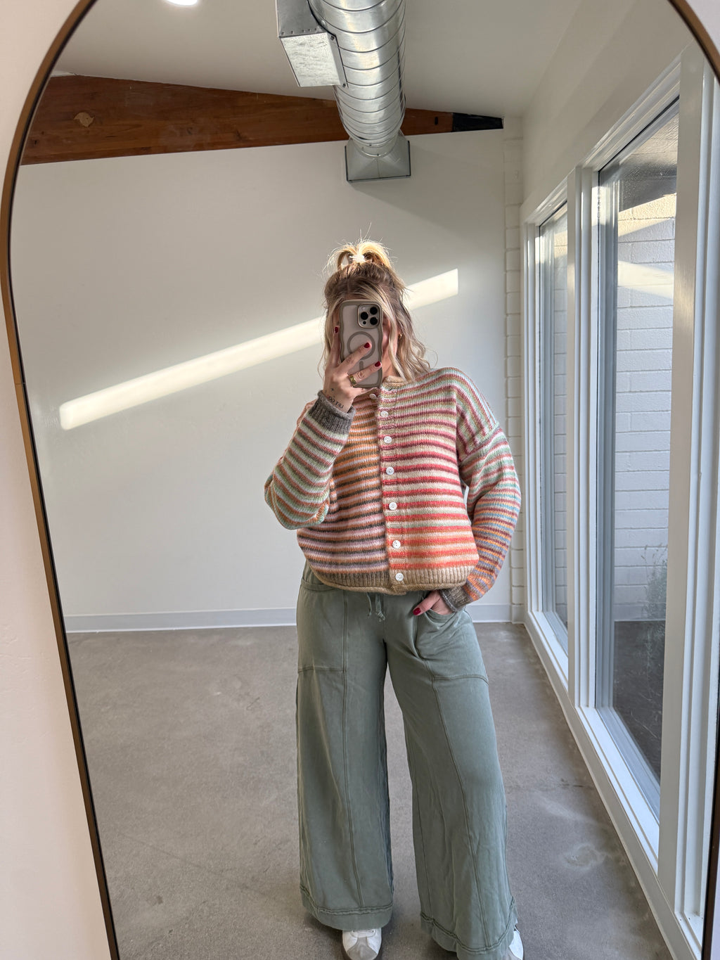 The Good Mood Mineral Wash Wide Leg Pants