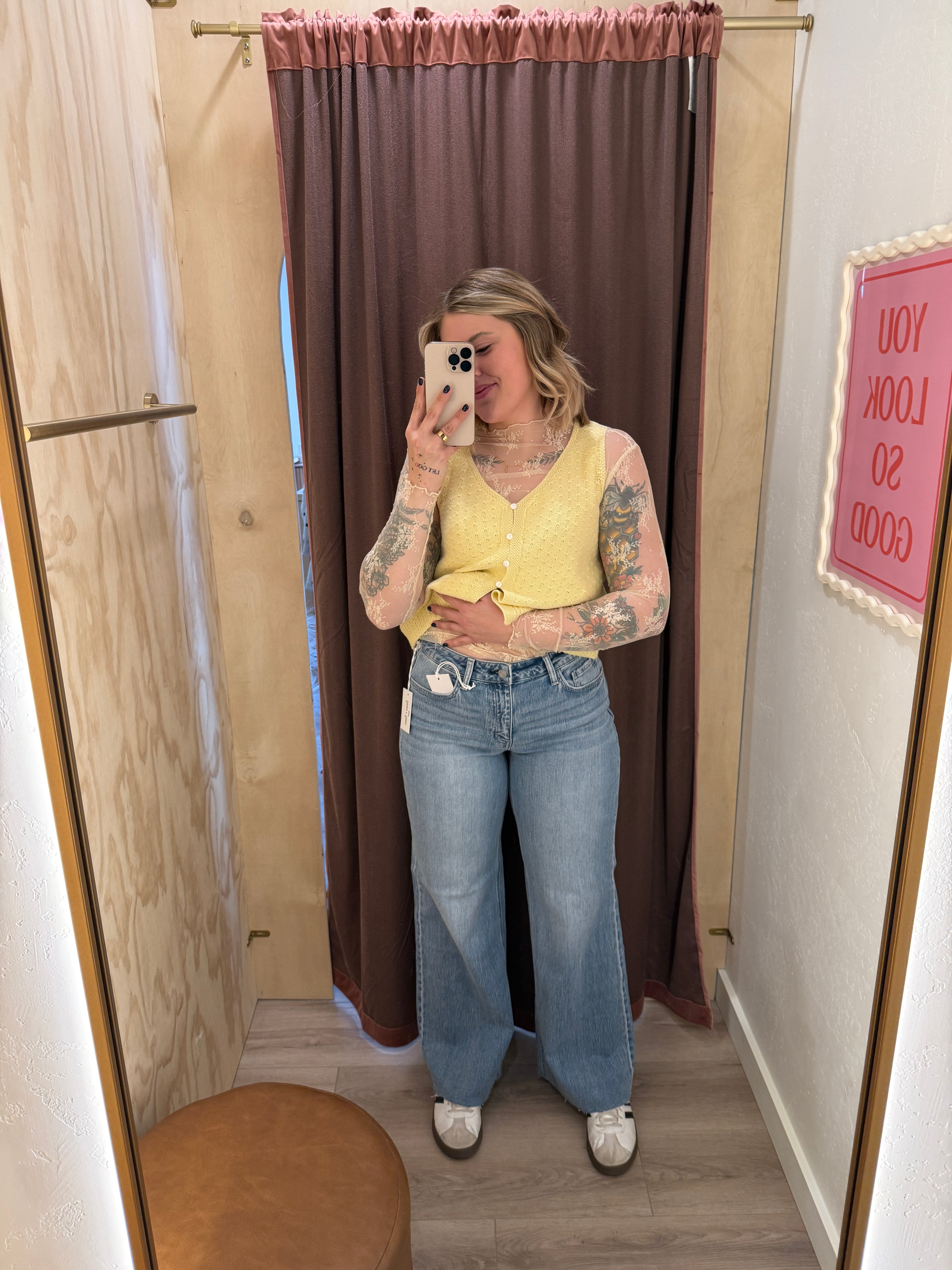 Olivia High Rise Wide Raw Hem Jeans