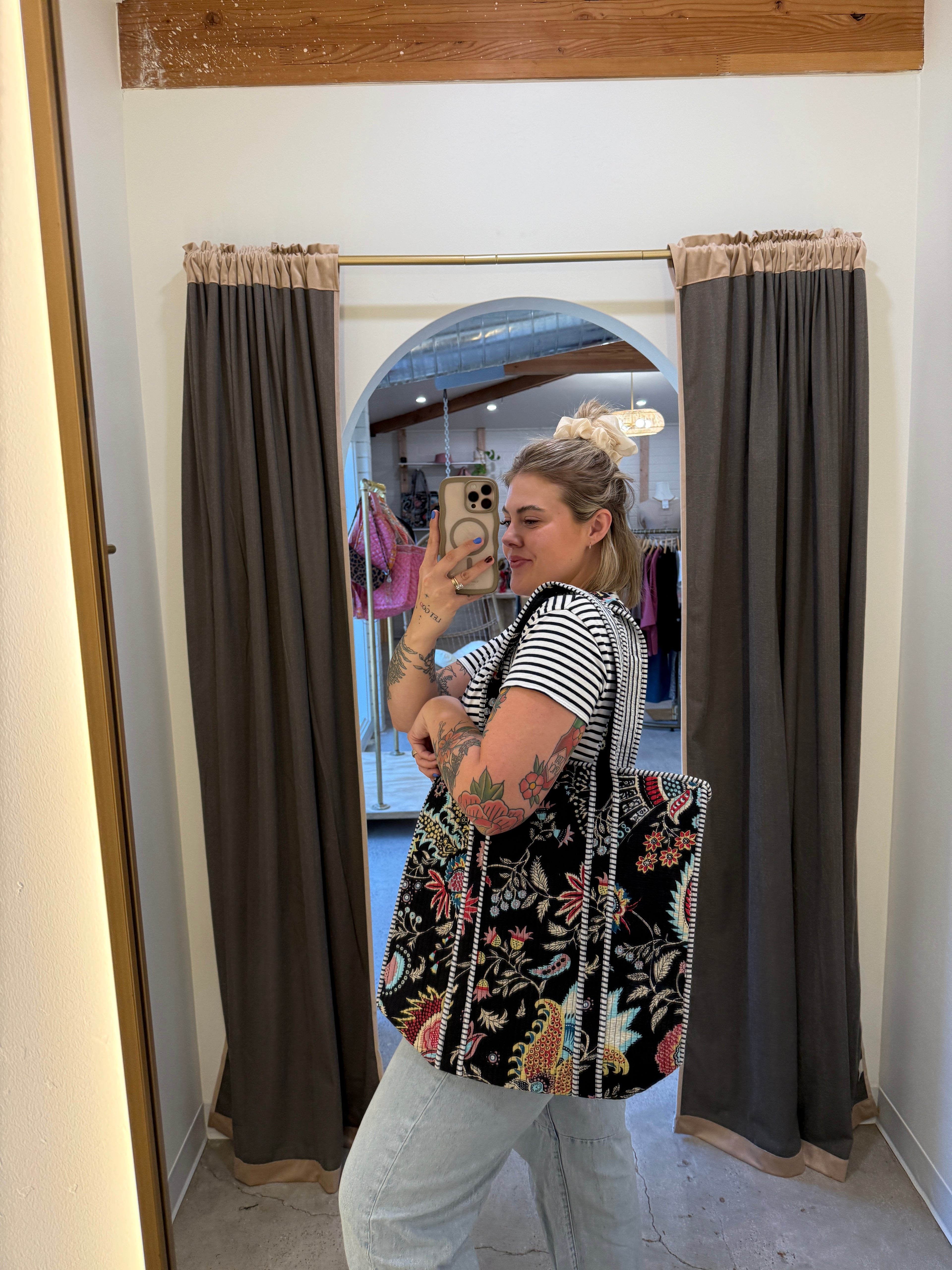 Quilted Tote Bags (Multiple Colors)