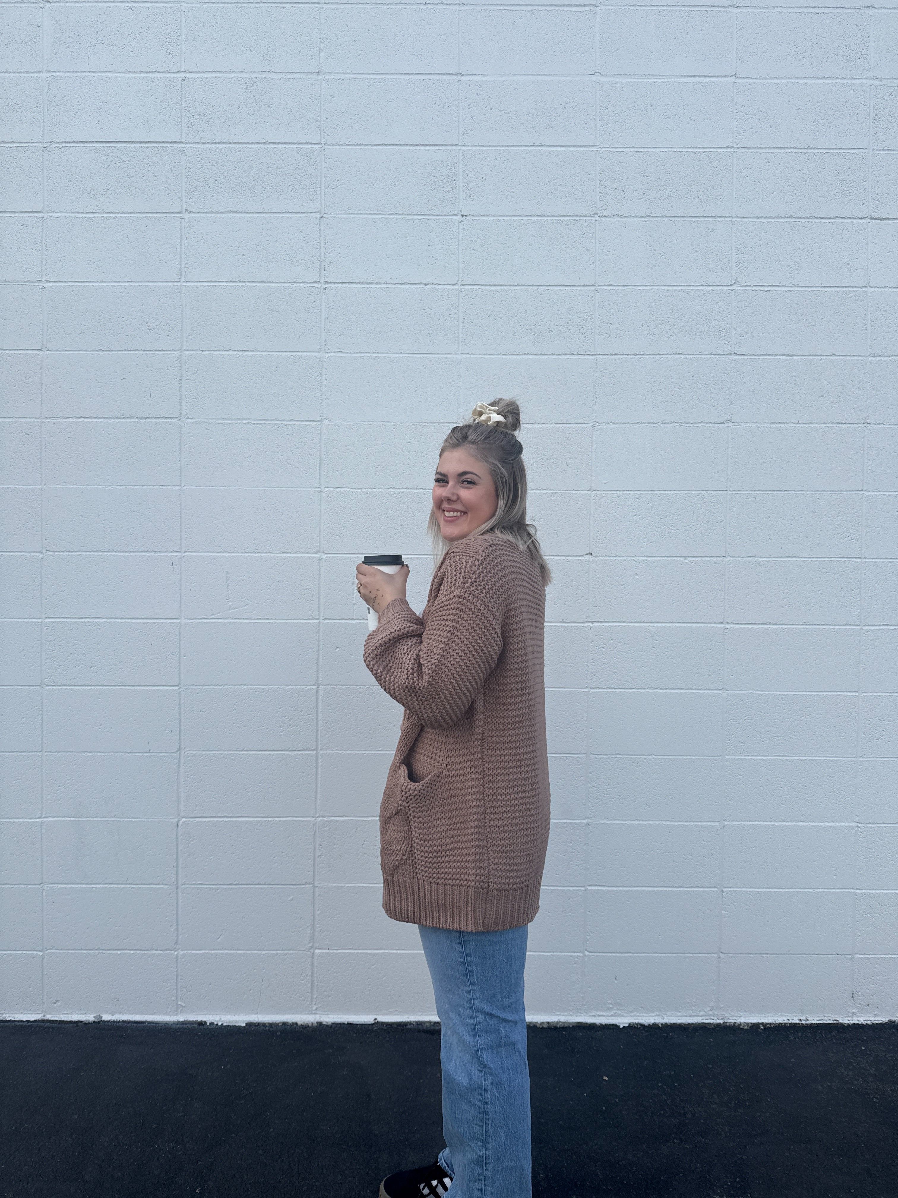 Cozy Days Ahead Cardigan - Mauve