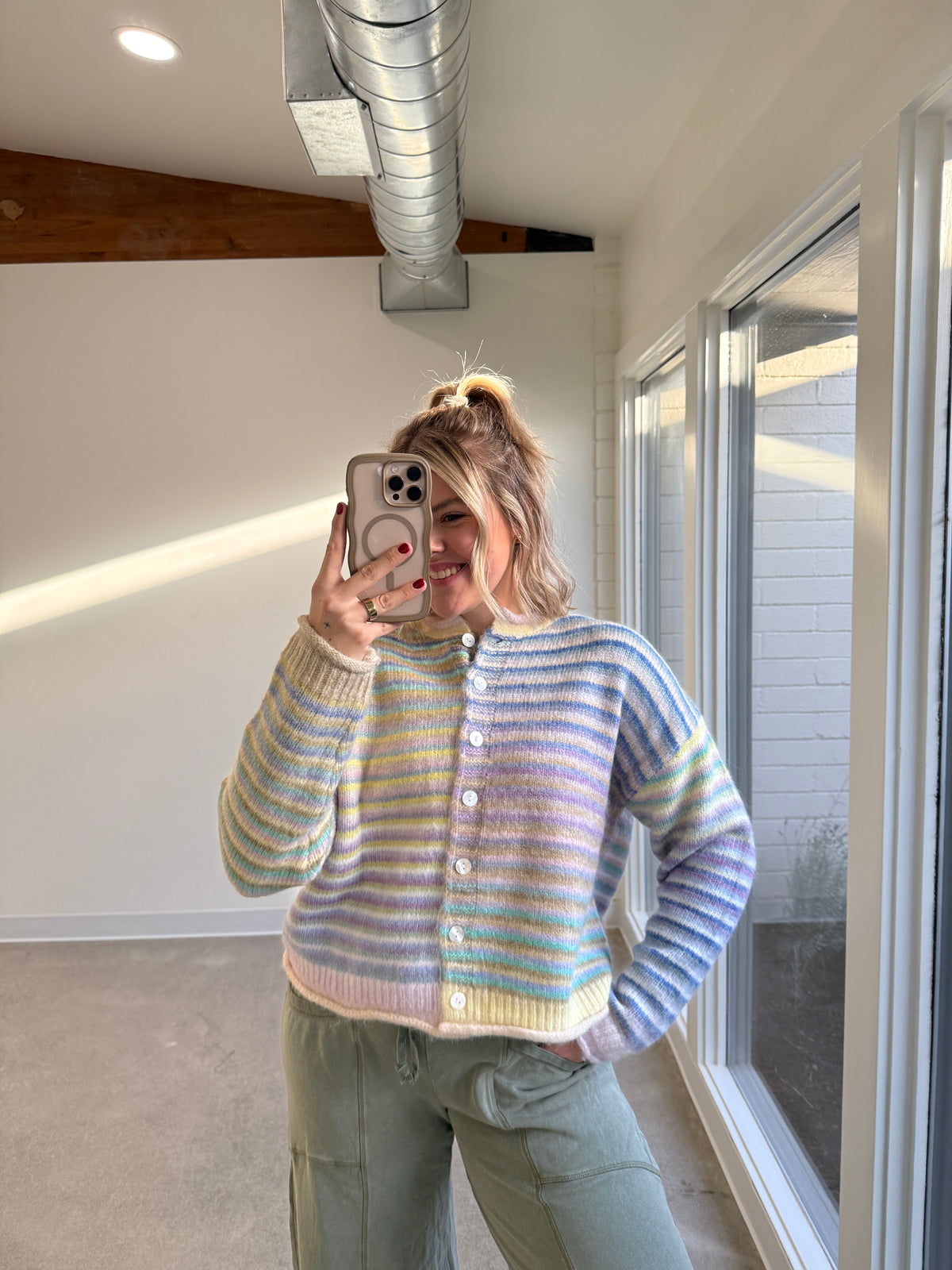 Lime Mix Cardigan