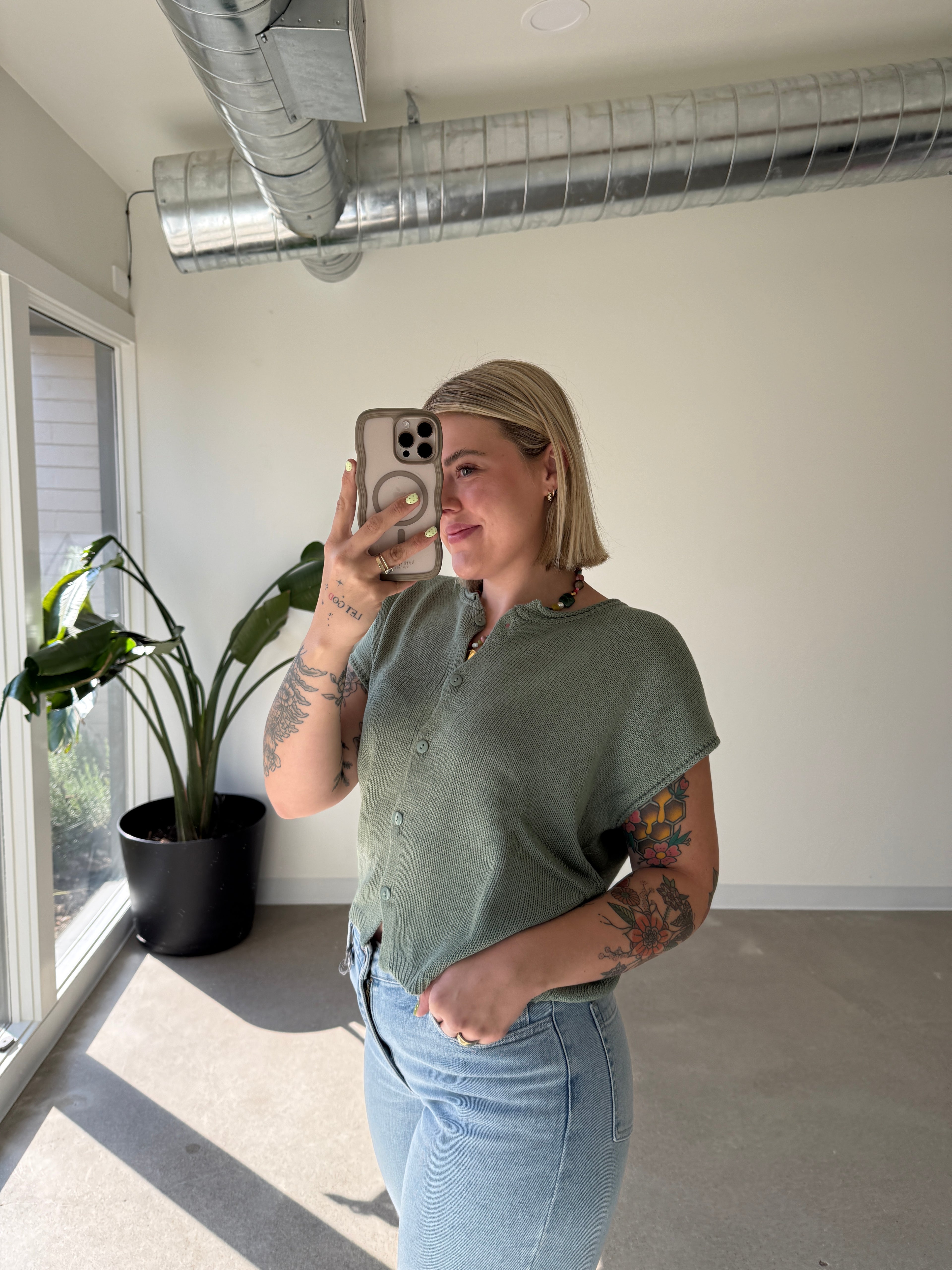 Olive Grove Sweater Vest