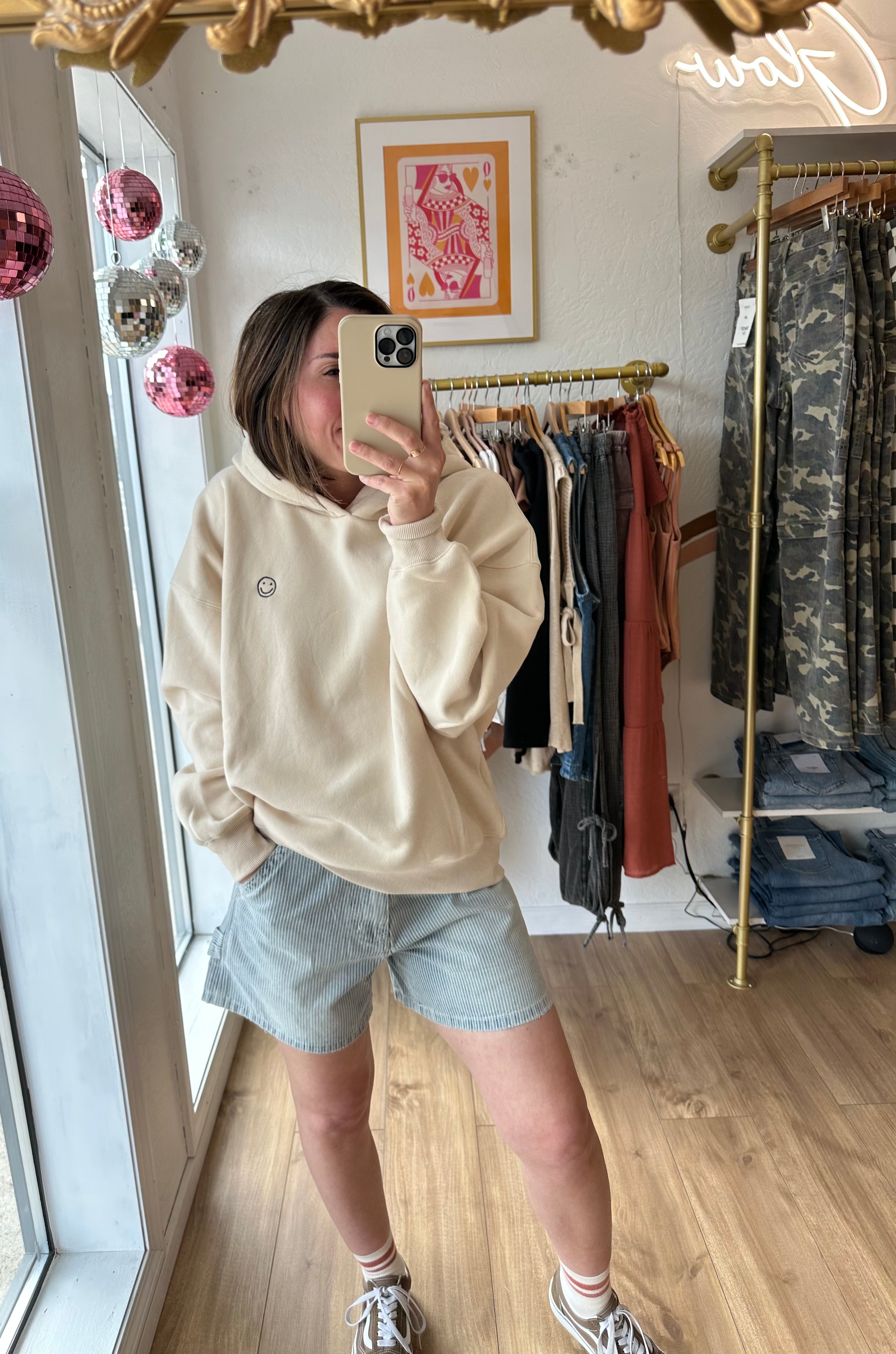 Smiley Oversized Hoodie