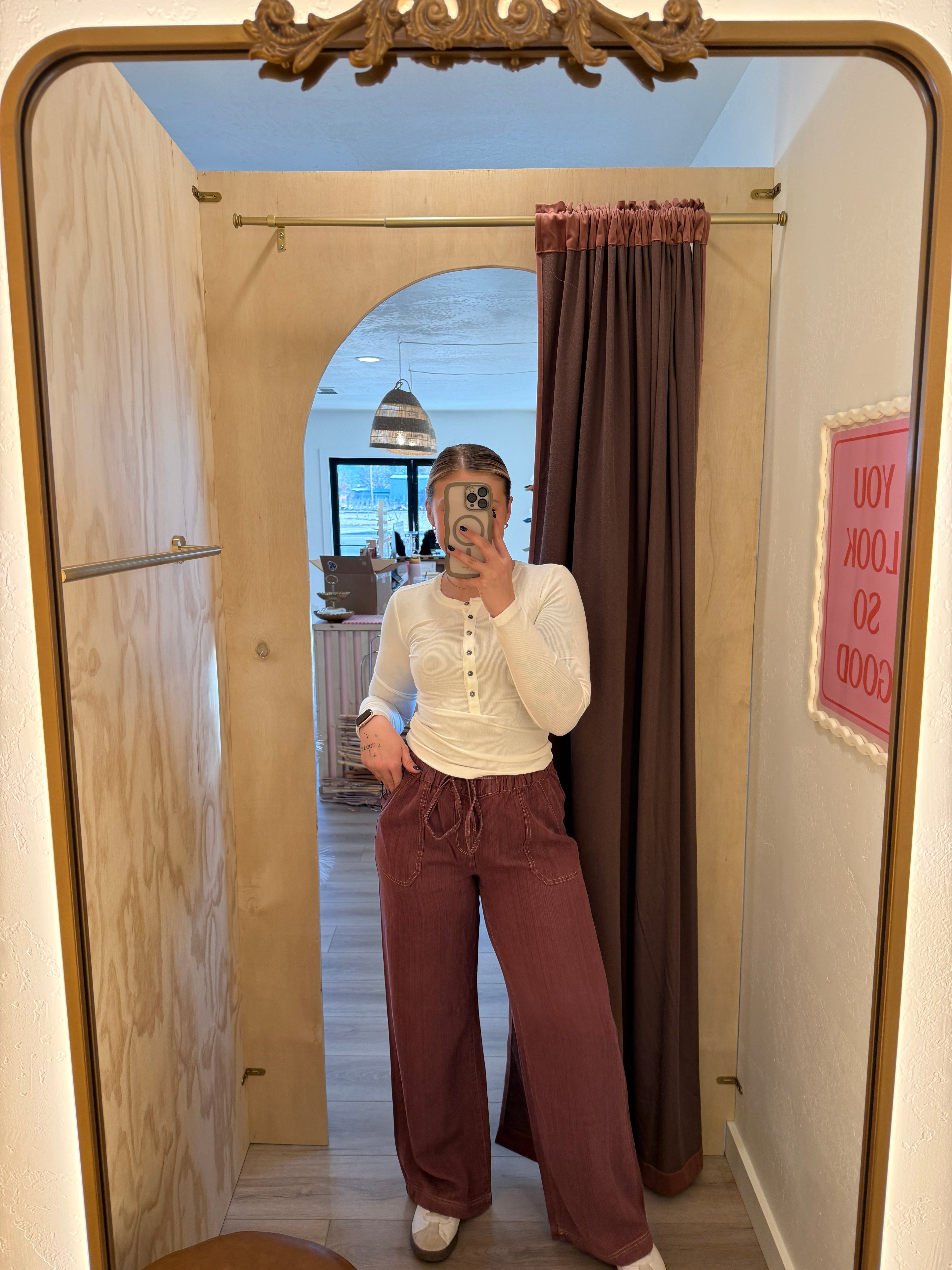 Wine About It Wide Leg Pants