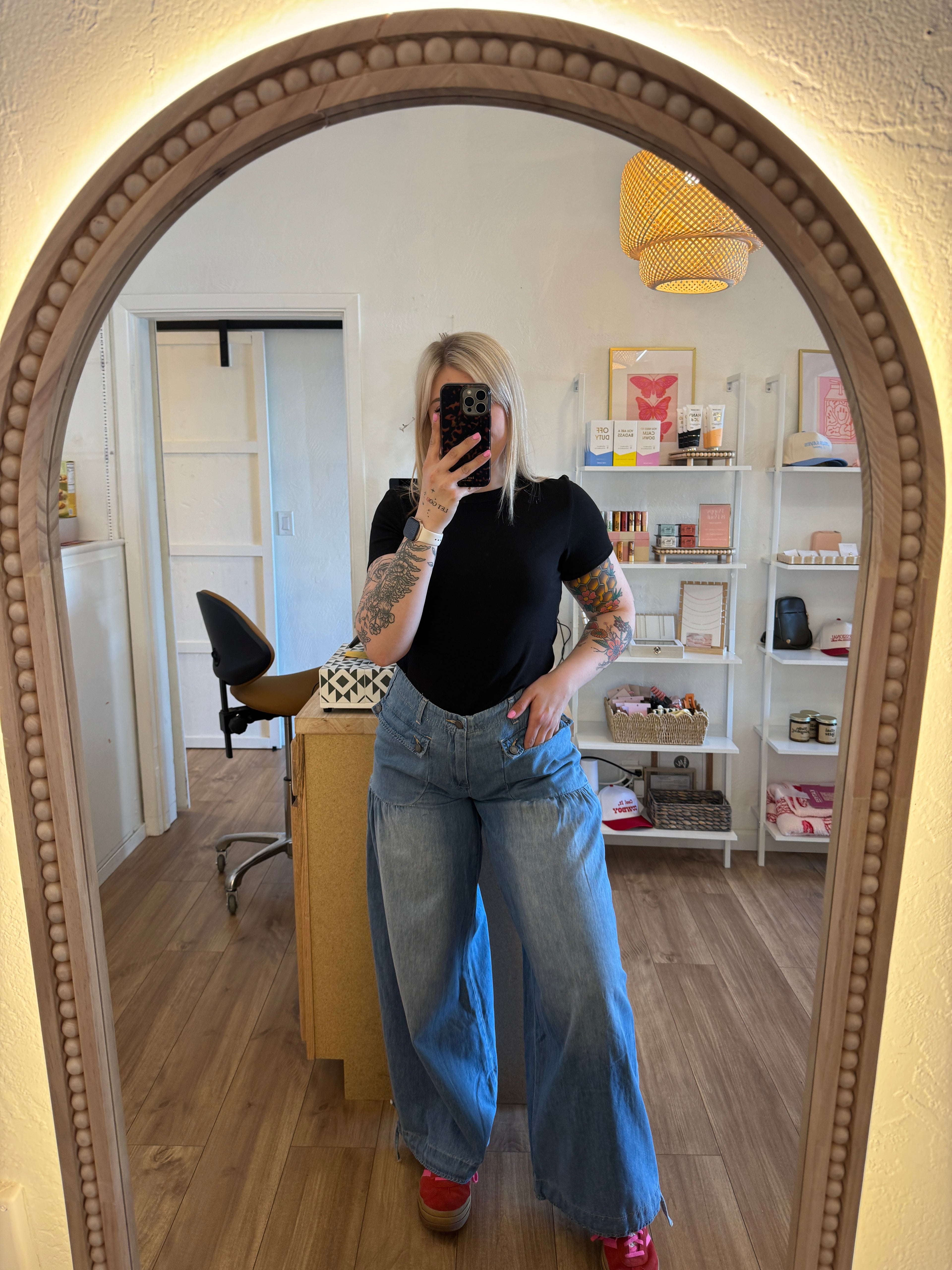 Ribbed Knit Basic Tee (multiple colors)