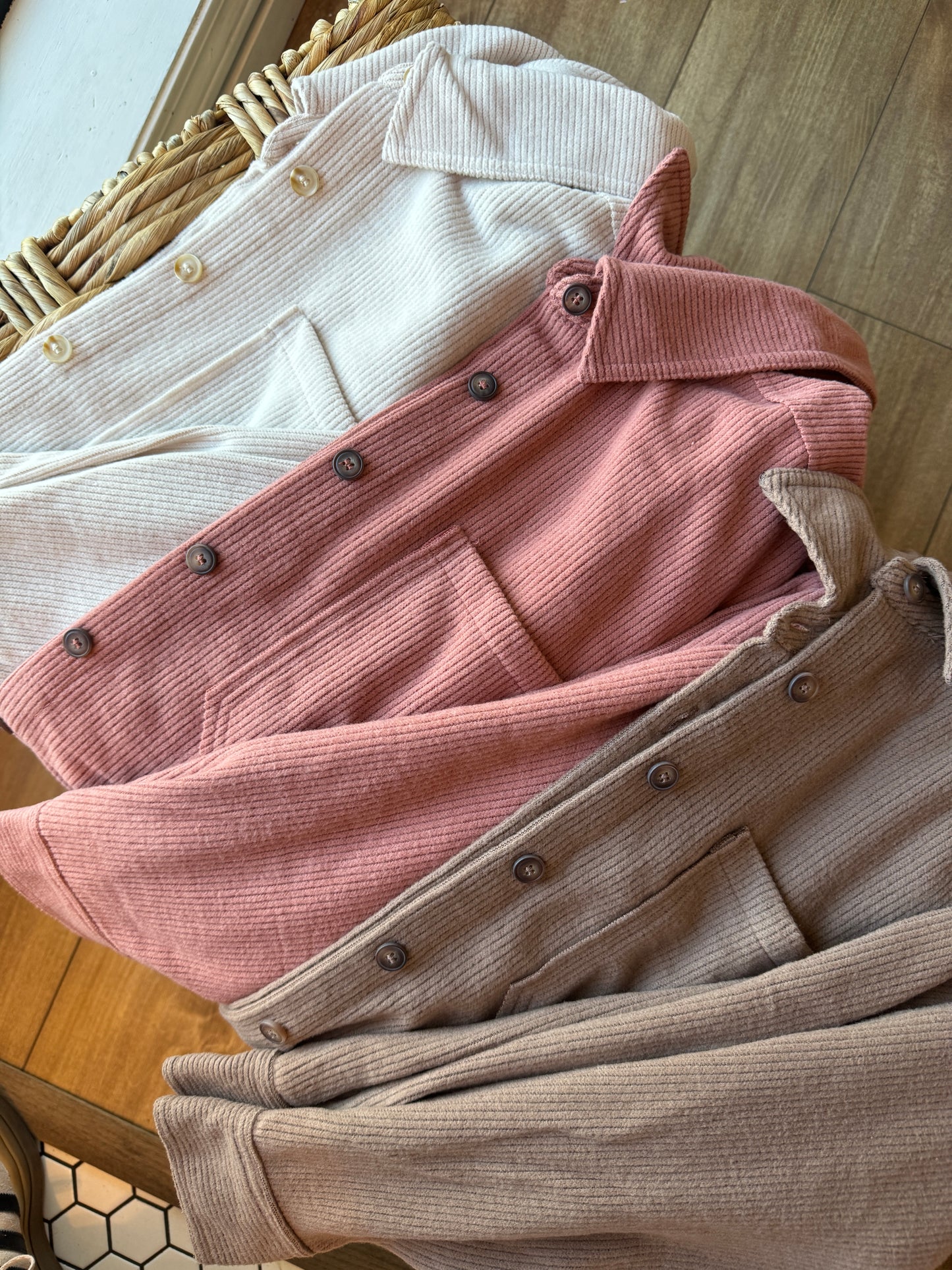 Terracotta Cozy Days Ahead Shacket