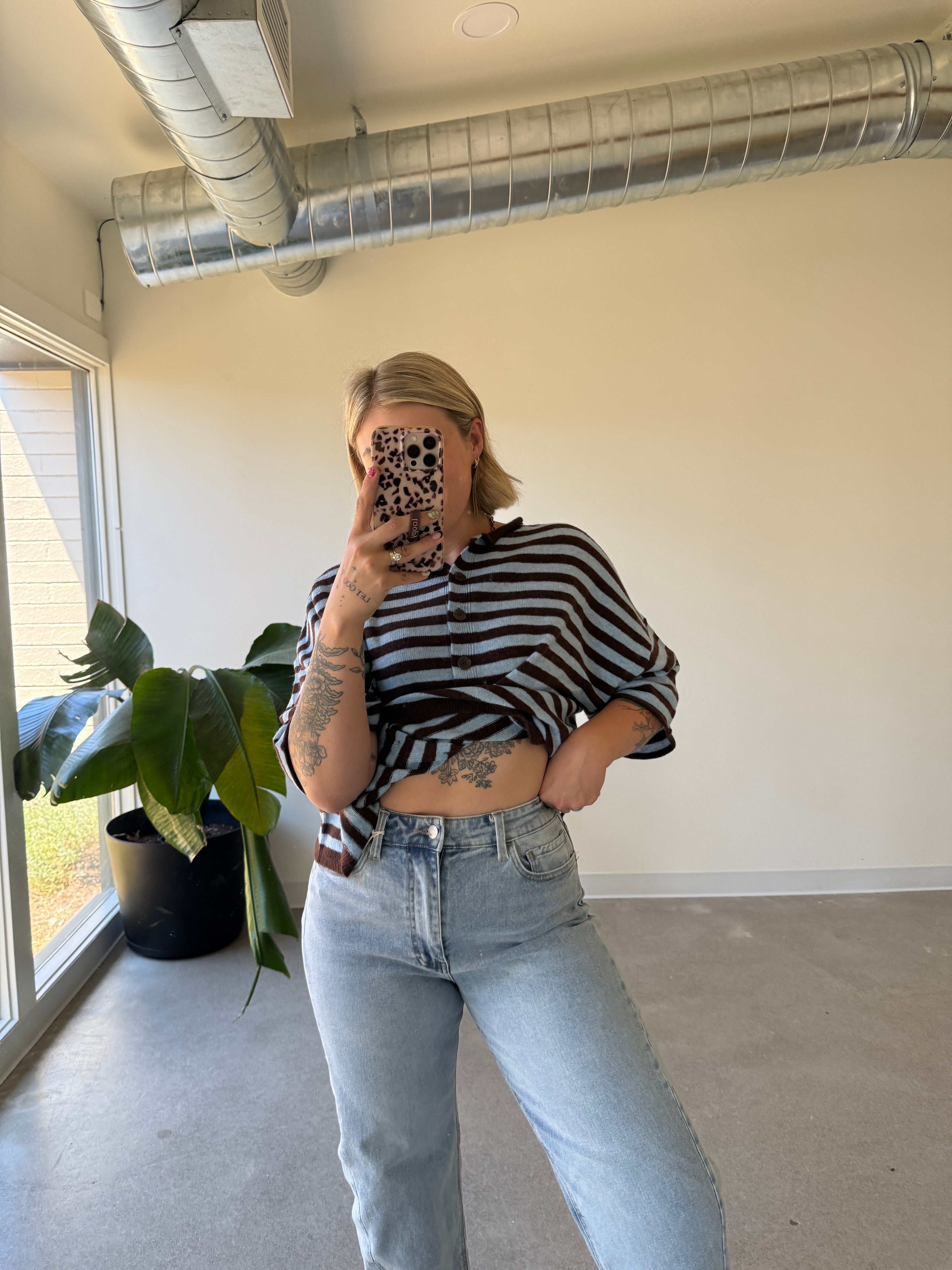 High Rise Light Wash Classic Barrel Jean