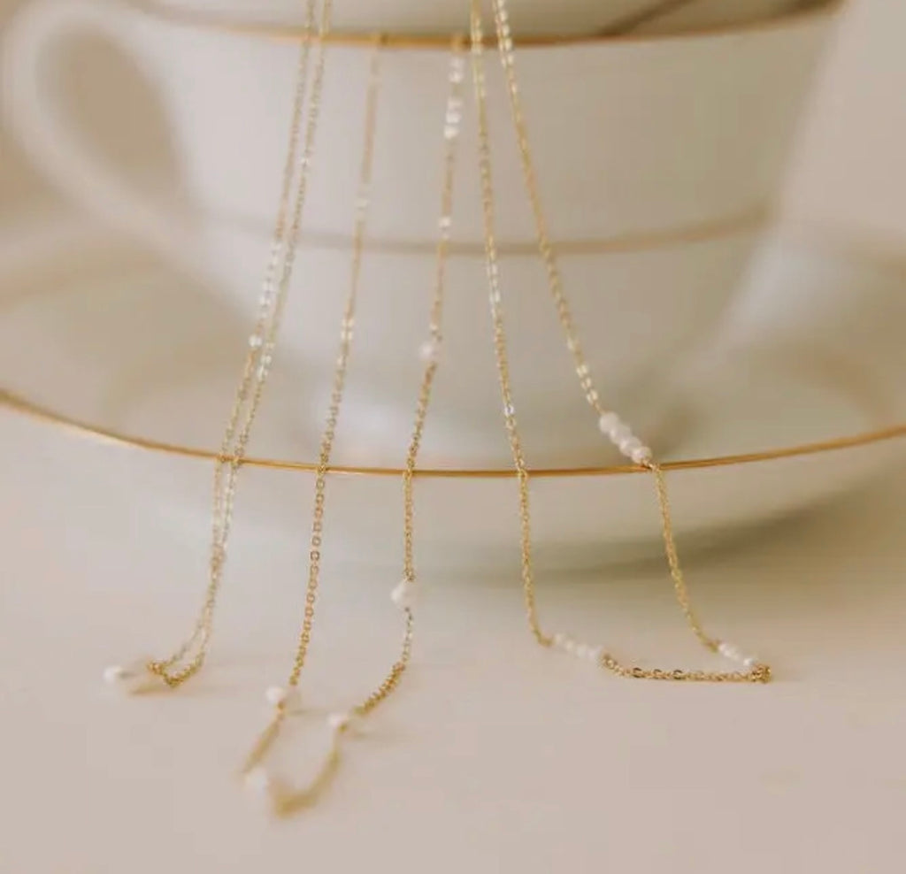 Mauve Pearl Necklace