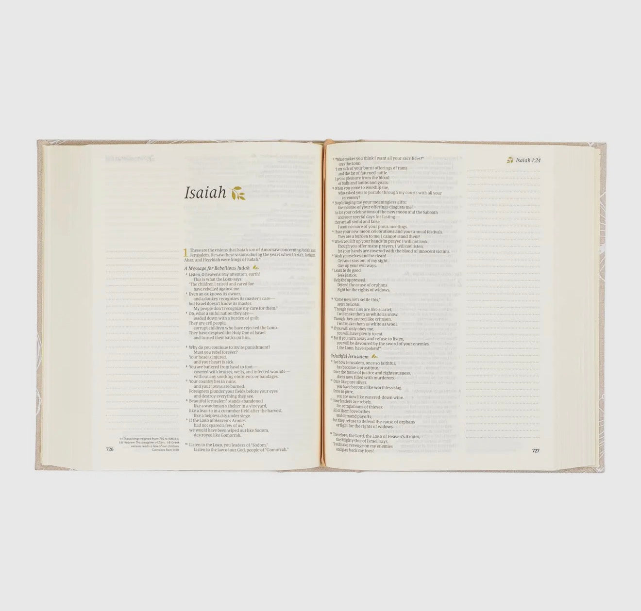 Hosanna Revival NLT Notetaking Bible - Cordova Theme