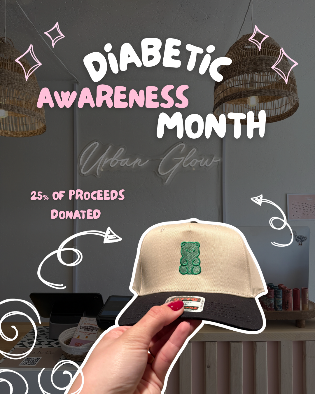 T1D Gummy Bear Hat