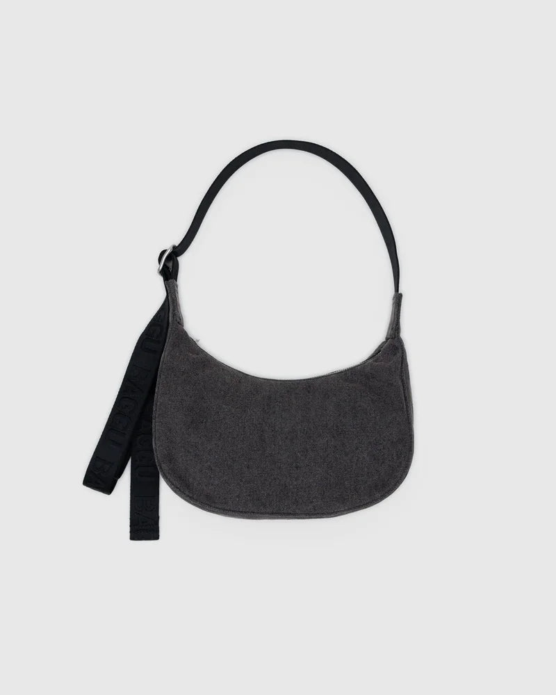 Baggu Small Crescent Bag - Washed Black