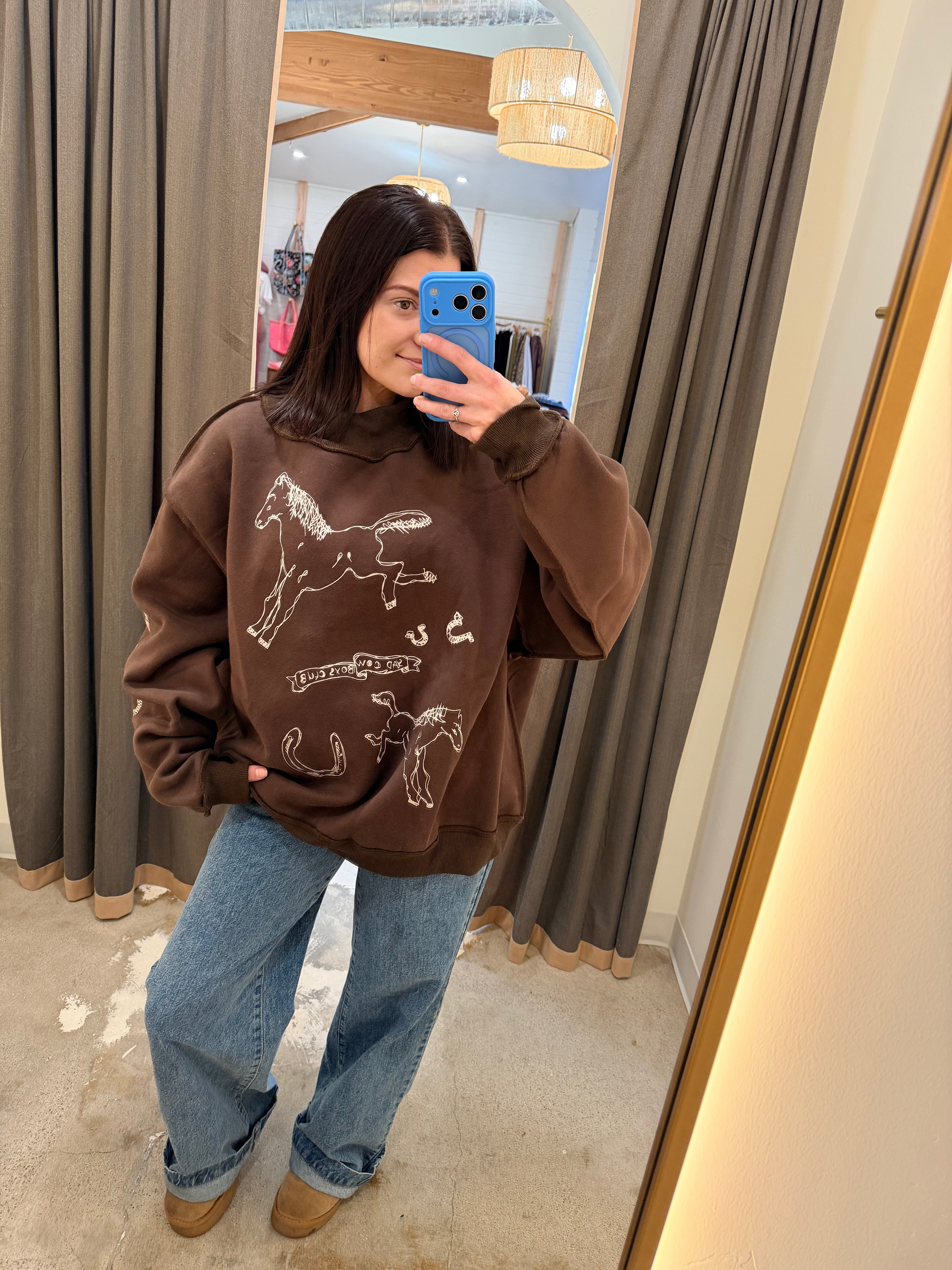 Sad Cowboy Club Mockneck