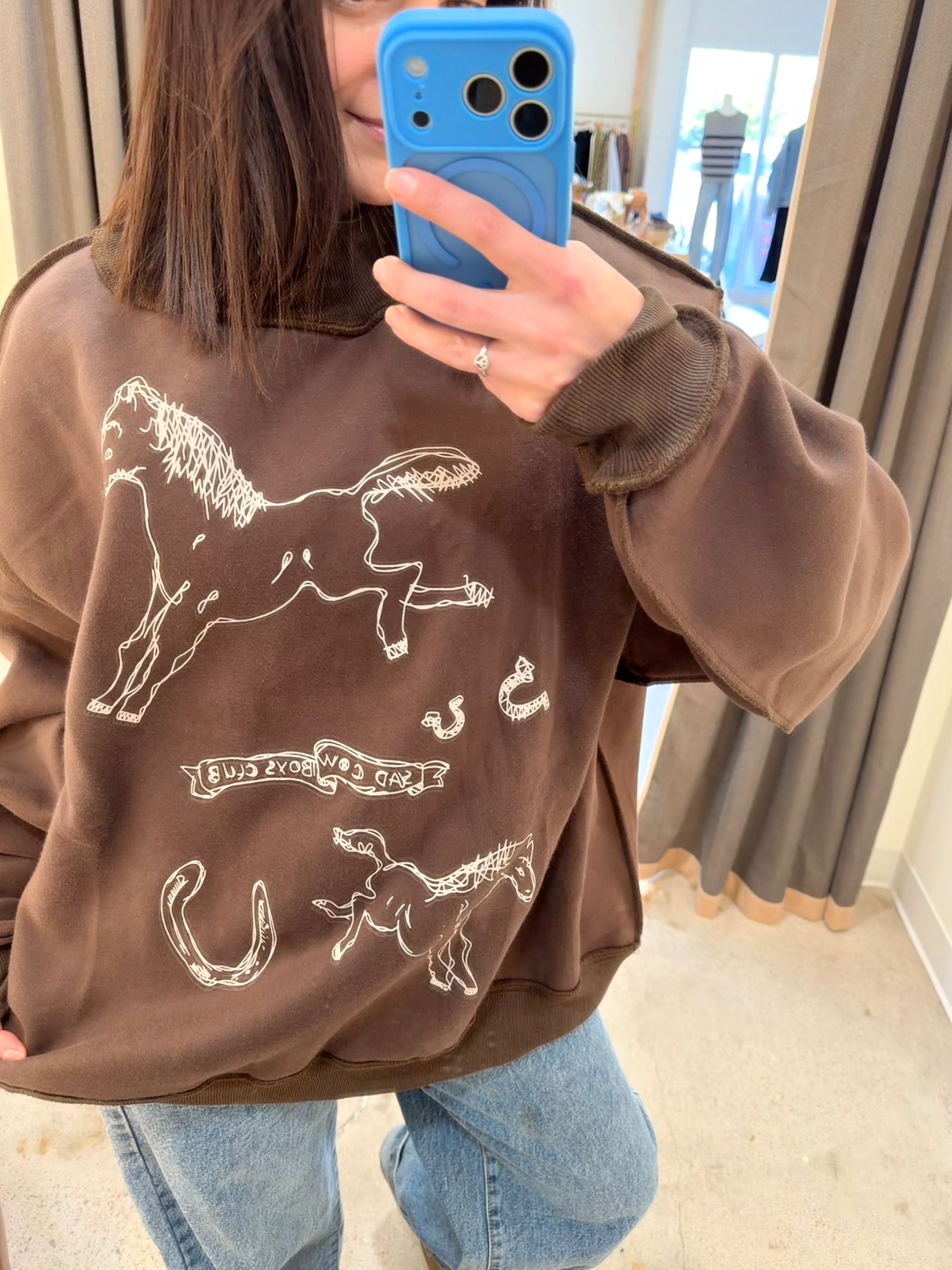 Sad Cowboy Club Mockneck