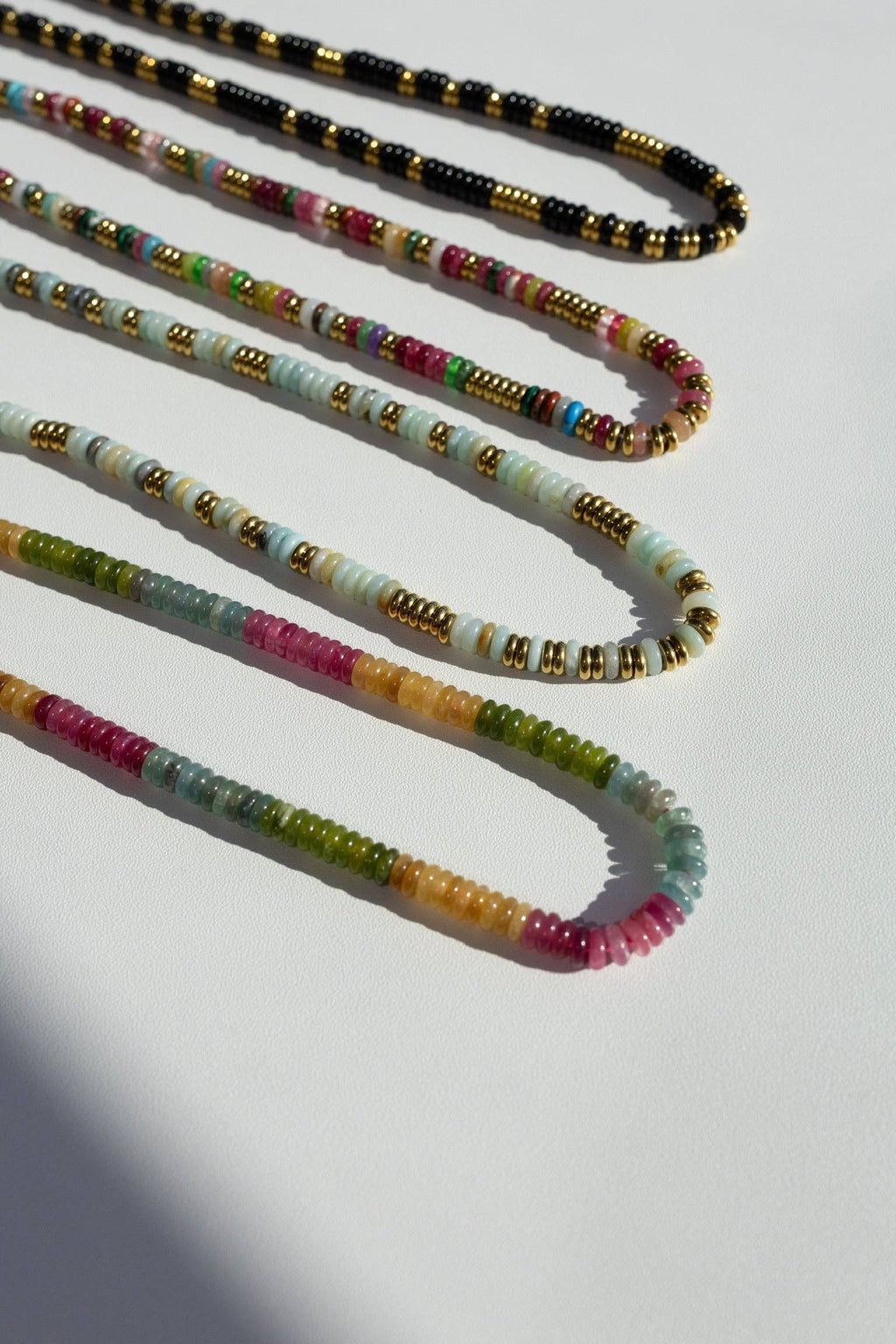 Joan Multi Color Beaded Stone Necklace || Multi Color