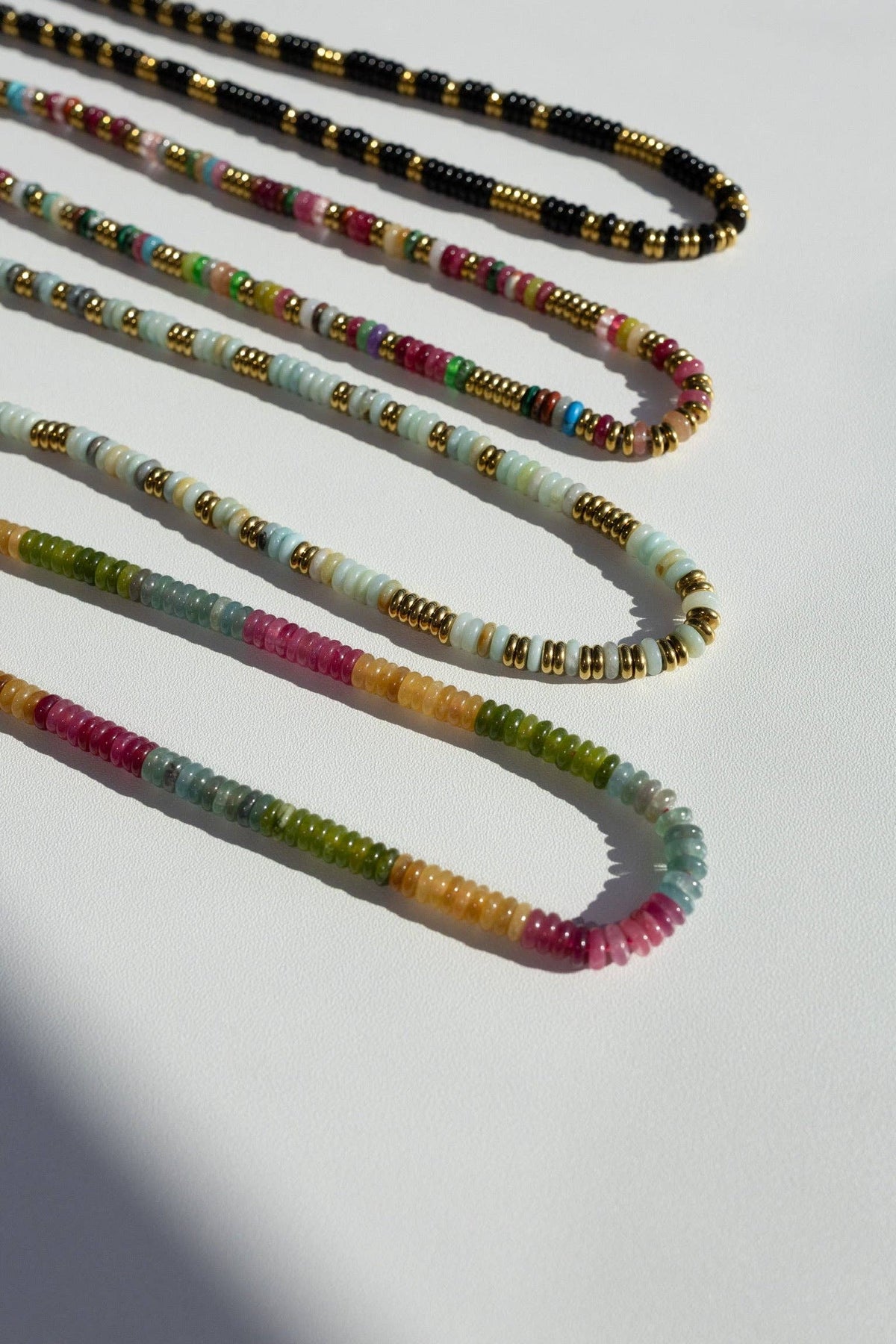Joan Multi Color Beaded Stone Necklace || Multi Color