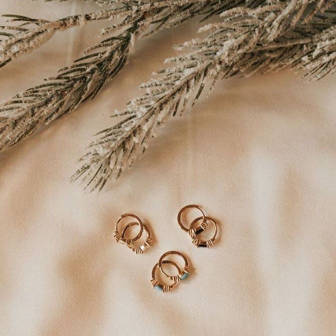 Mauve Natalie Hoops