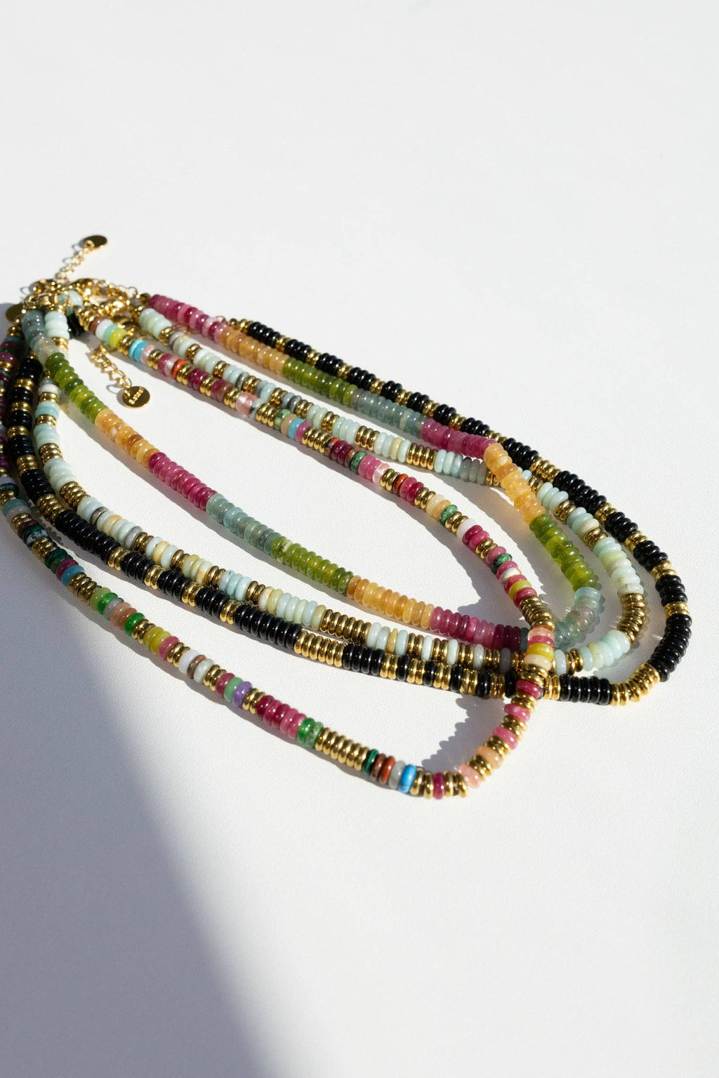 Joan Multi Color Beaded Stone Necklace || Multi Color