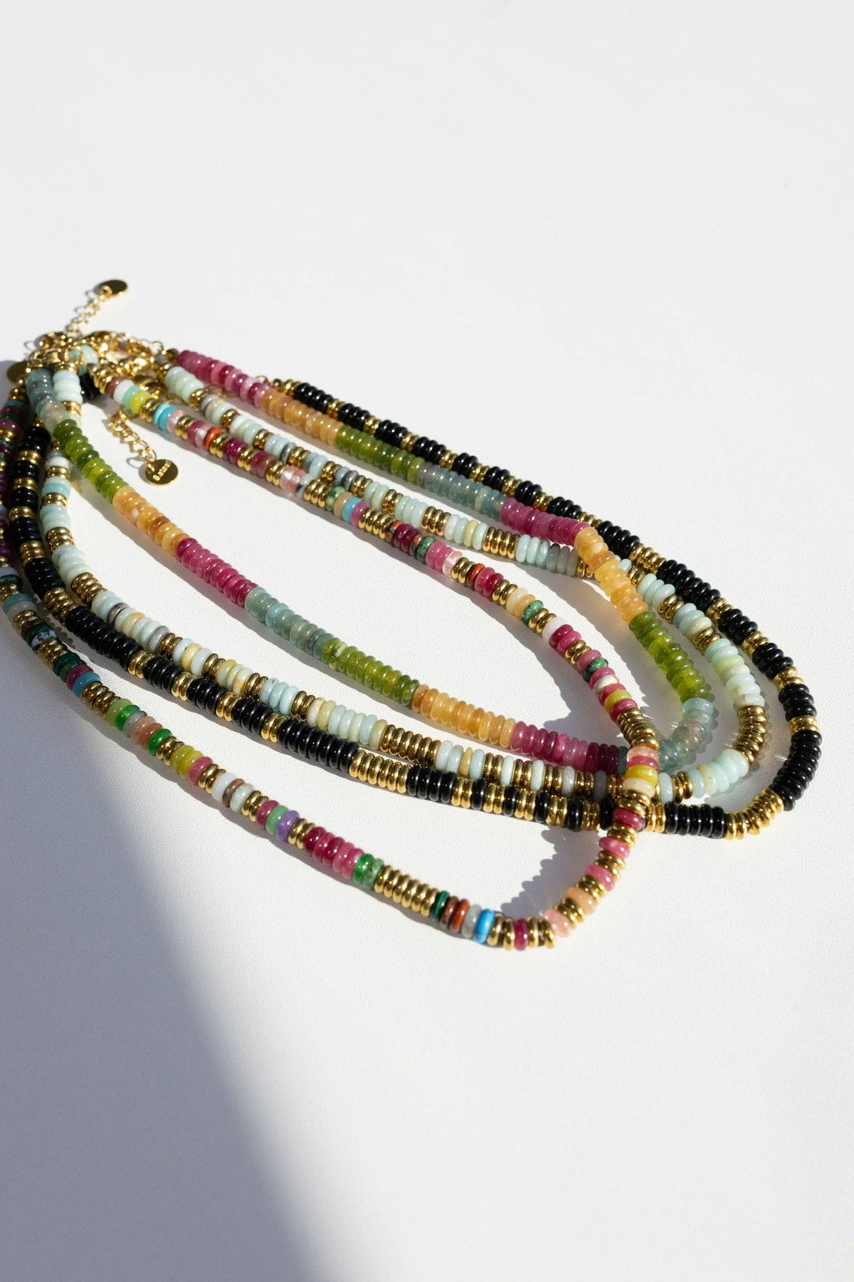 Joan Multi Color Beaded Stone Necklace || Multi Color