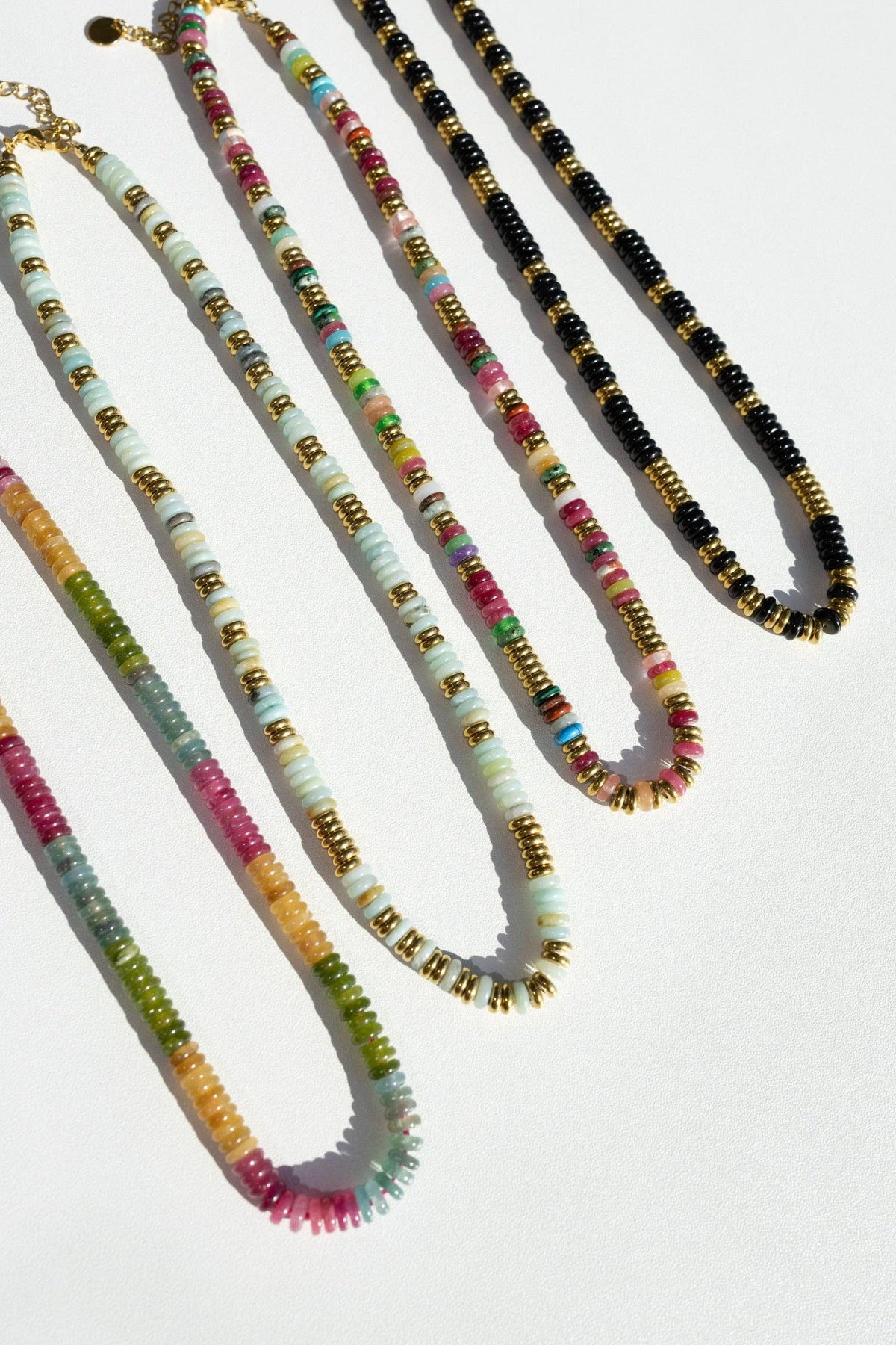 Joan Multi Color Beaded Stone Necklace || Multi Color