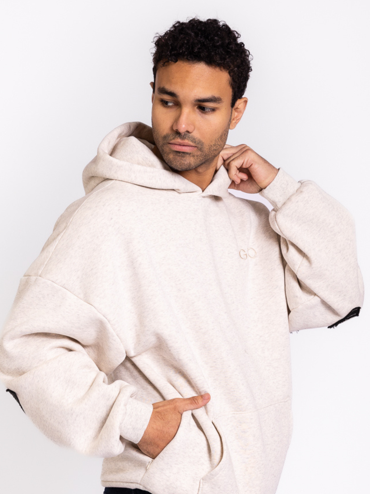 Jesus Loves You Patchwork Oatmeal Hoodie