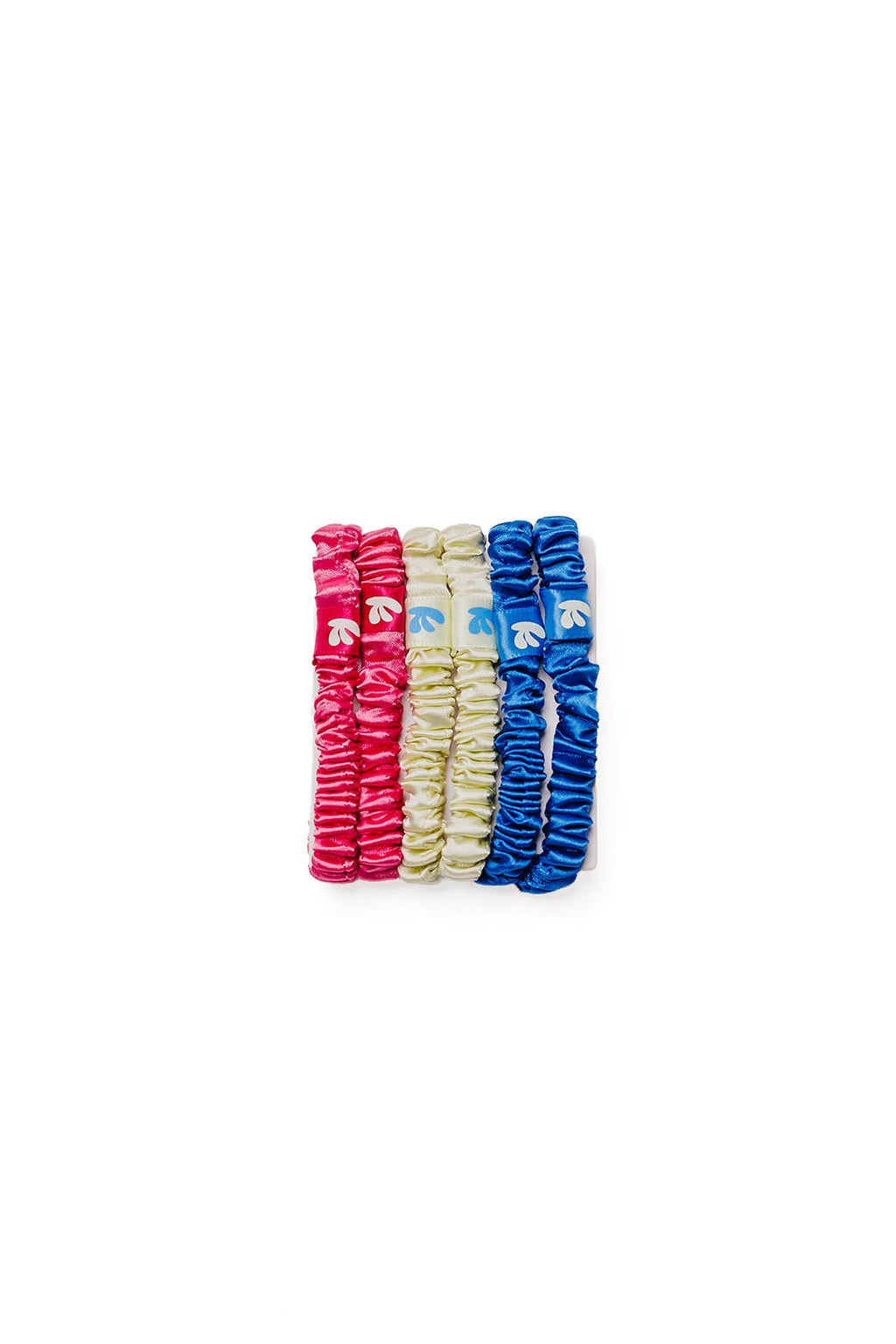 Skinny Sleep Scrunchies 6 Pack (Multiple Colors)